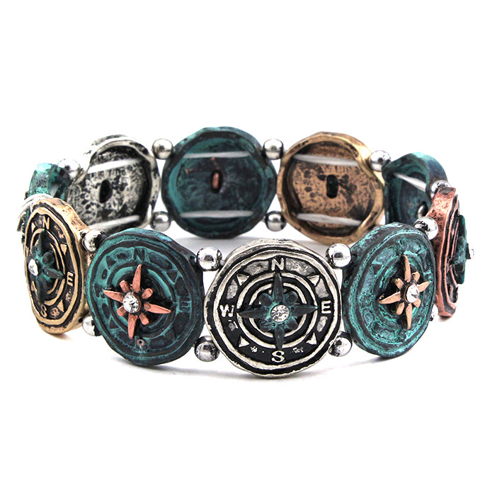 Premium Compass Bracelet for Men & Women - Outdoor Adventure Survival Gear for Hiking, Camping & Travel - Stylish & Functional Navigation Accessory