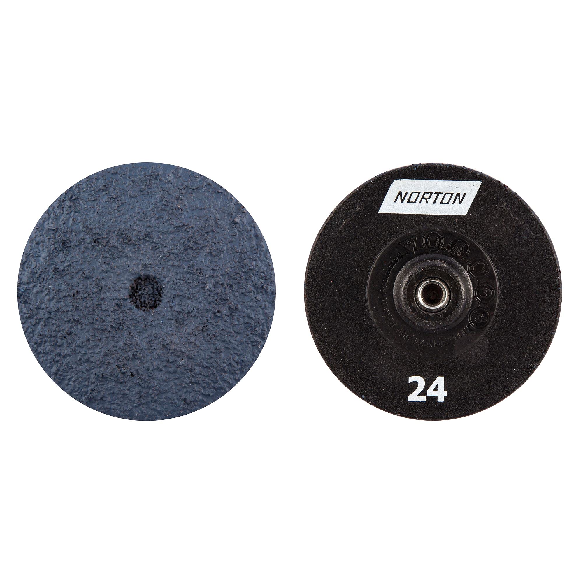 Norton 63642503656 3-Inch 24-Grit Quick Change Sanding Discs for Power Sanders – Perfect for Woodworking, Metal Polishing & DIY Home Projects