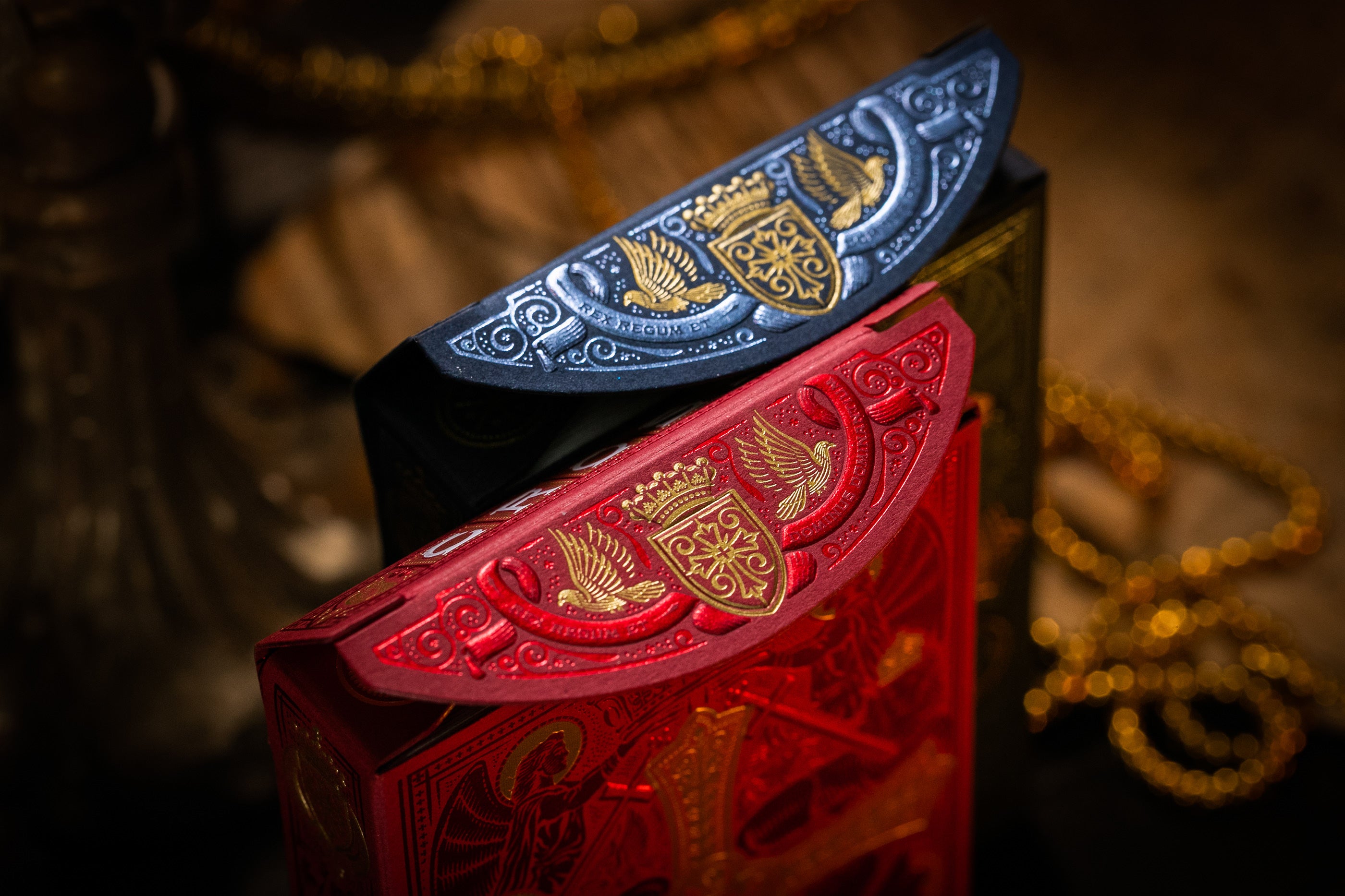 Blue Gilded Admiral Angels Cross Playing Cards - Limited Edition 1 of 150 - Perfect for Collectors, Magic Tricks & Card Games