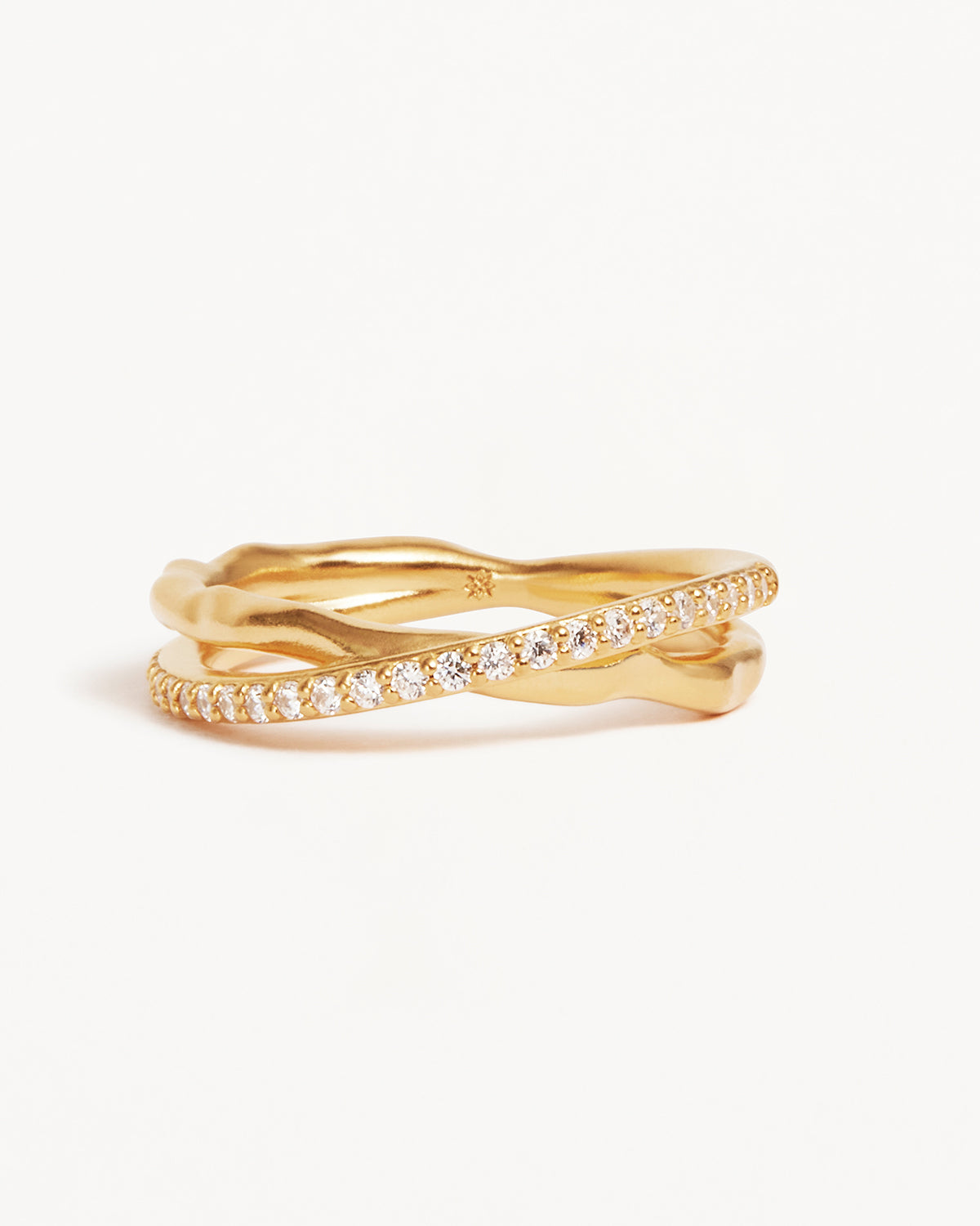 18k Gold Vermeil Entwined Hearts Ring for Women - Romantic Couple Jewelry Gift for Valentine's Day, Anniversary & Special Occasions