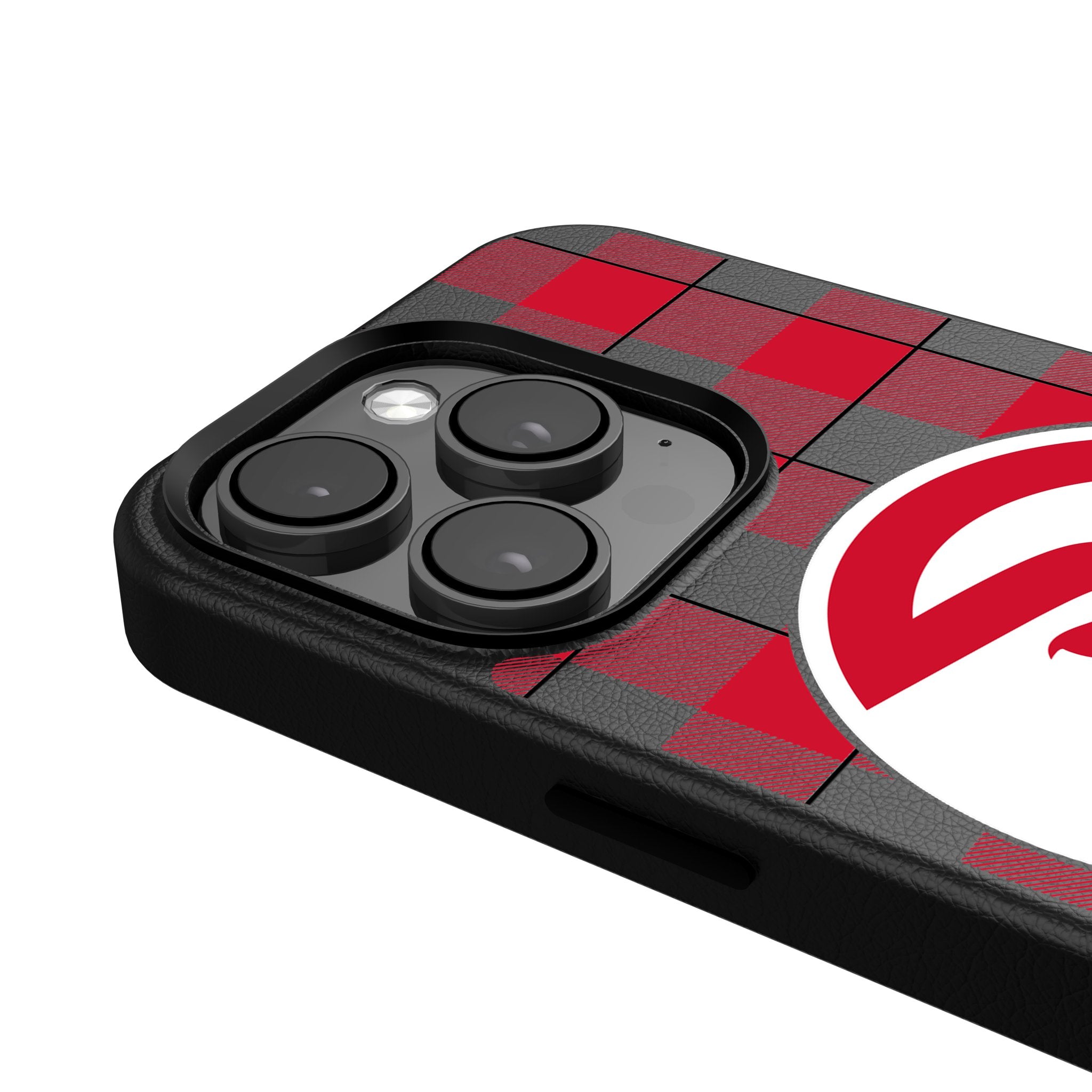 Atlanta Hawks Plaid MagSafe Compatible Phone Case for iPhone 14/13/12 Pro Max - Stylish Protective Cover for Basketball Fans & Daily Use