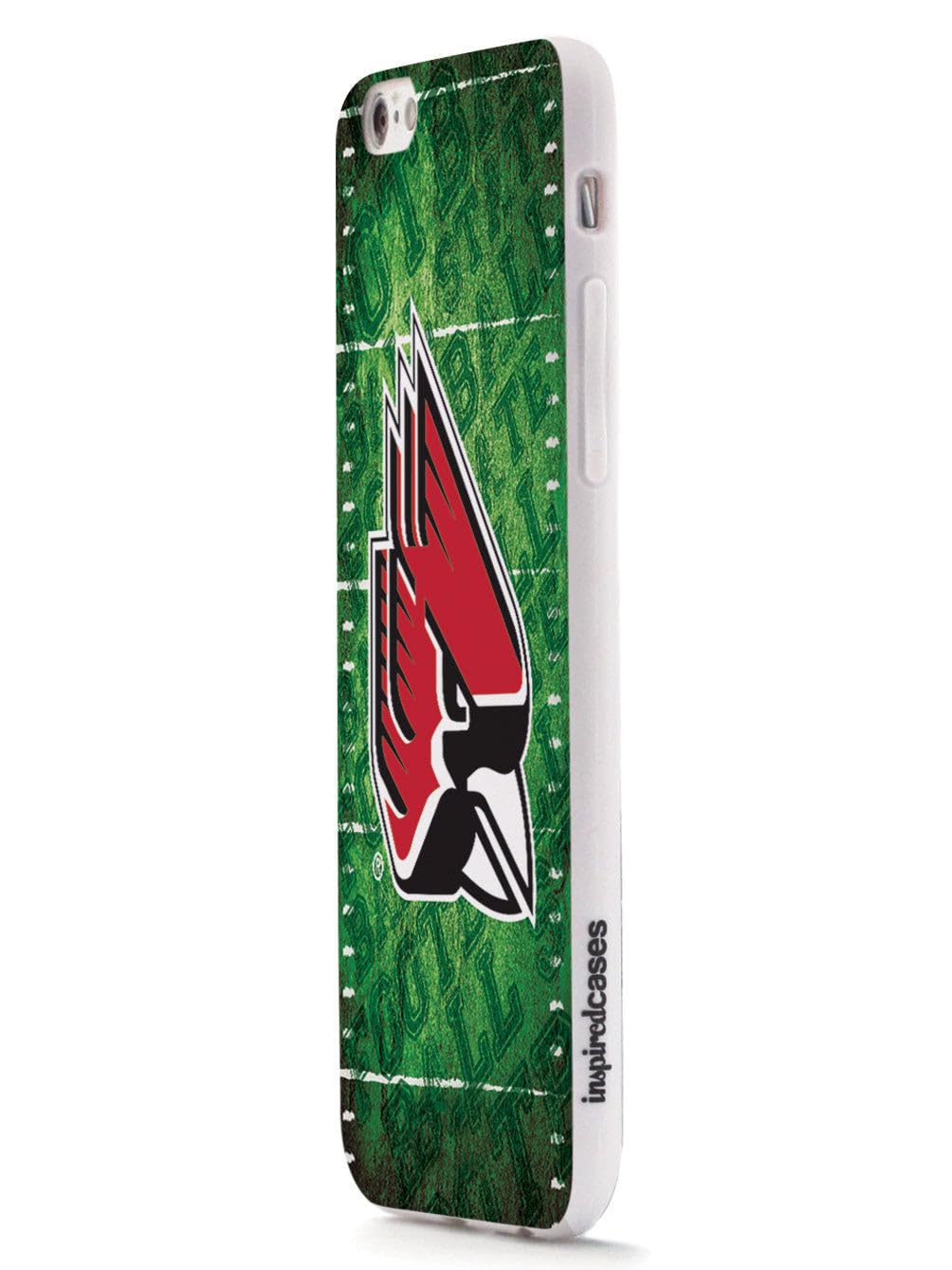 3D Textured iPhone 15 Pro Max Case with Rubber Bumper - Ball State University Cardinals Football Design Protective Cover for Apple iPhone 15 Pro Max - Perfect for Game Day & School Spirit