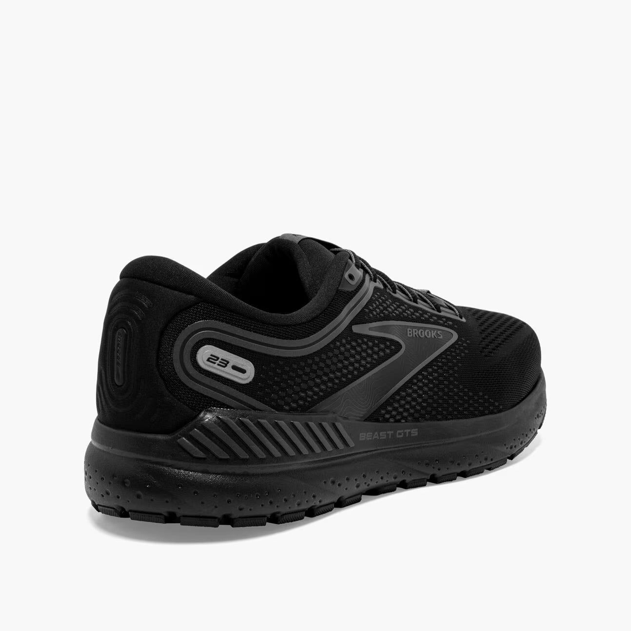 Brooks Men's Beast GTS 23 Running Shoes (2E Wide Width) - Black/Gunmetal - Supportive Stability Shoes for Overpronation & Long Distance Running