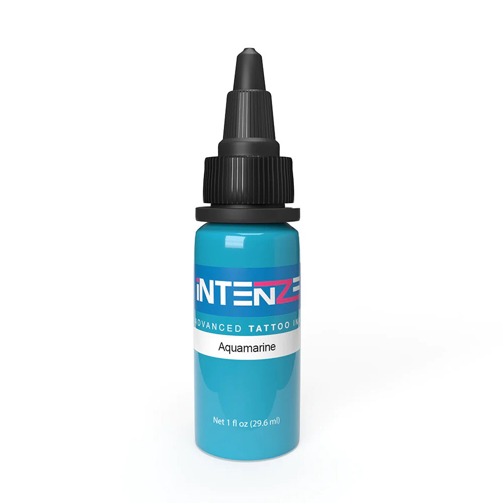Premium Aquamarine Tattoo Ink by Intenze - Professional Body Art Supplies (1oz/2oz/4oz) - Perfect for Tattoo Artists, Permanent Makeup & Cosmetic Tattooing