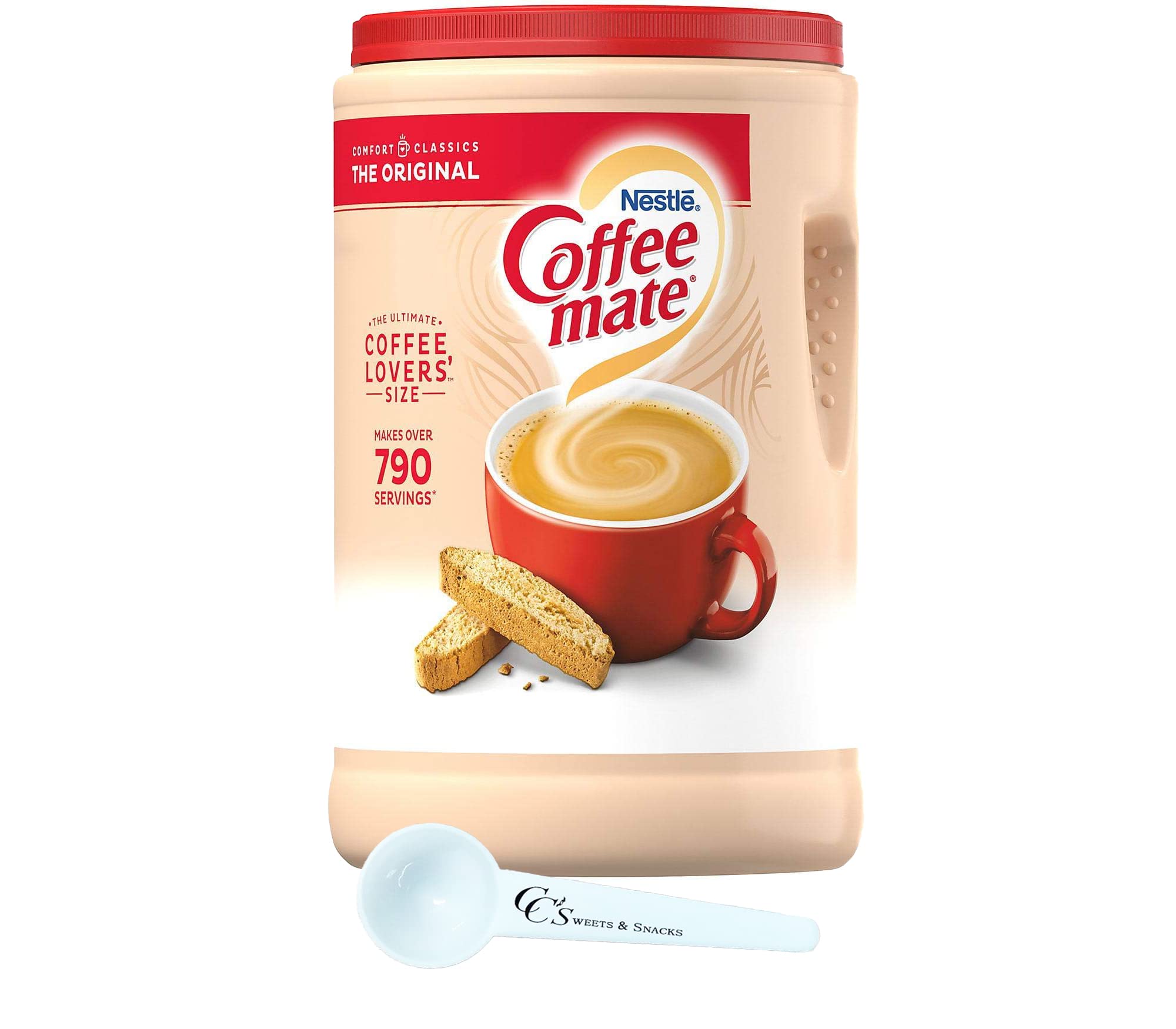 Coffee Mate Original Non-Dairy Creamer Powder - 56 oz Canister | Gluten Free, Lactose Free | Perfect for Coffee, Tea, Baking & Desserts | Includes Free Measuring Scoop