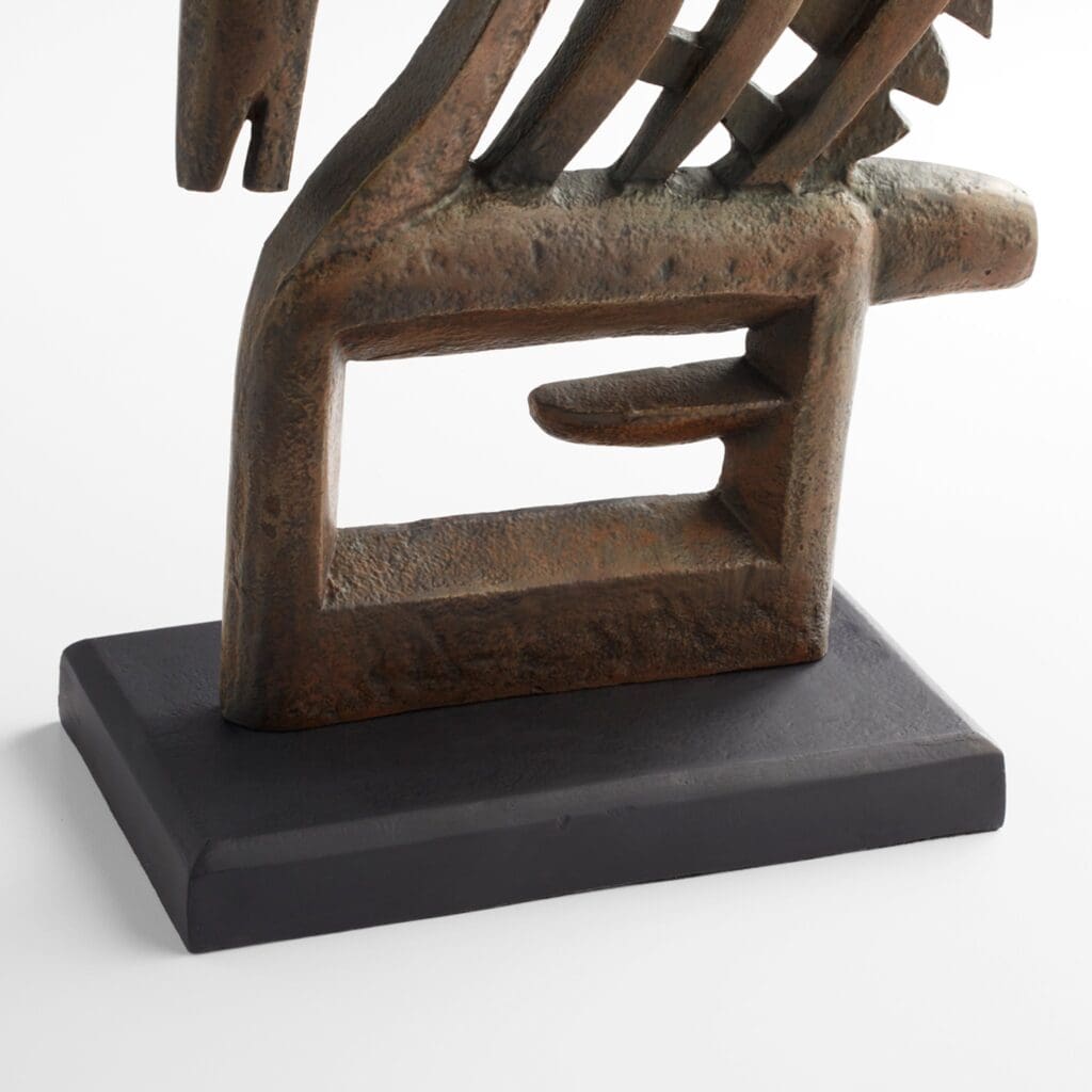 Cyan Design 11671 Antelope Chi Wara Rustic Wooden Sculpture - Handcrafted African Tribal Home Decor for Living Room, Office & Gift Giving