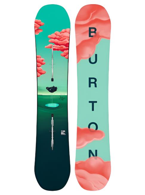 Burton Women's Yeasayer Flying V Snowboard 2025 - All-Mountain Freestyle Snowboard for Women | Perfect for Powder, Park & Freeride | Best for Snowboarding Enthusiasts & Winter Sports Lovers