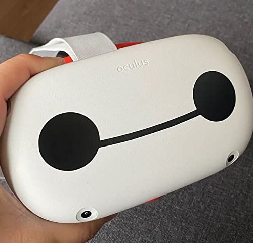 Baymax VR Headset Sticker - Matte Black Skin Decal for Oculus Quest 2, Rift S, HTC Vive - Customizable Protection & Personalization for Virtual Reality Gaming
