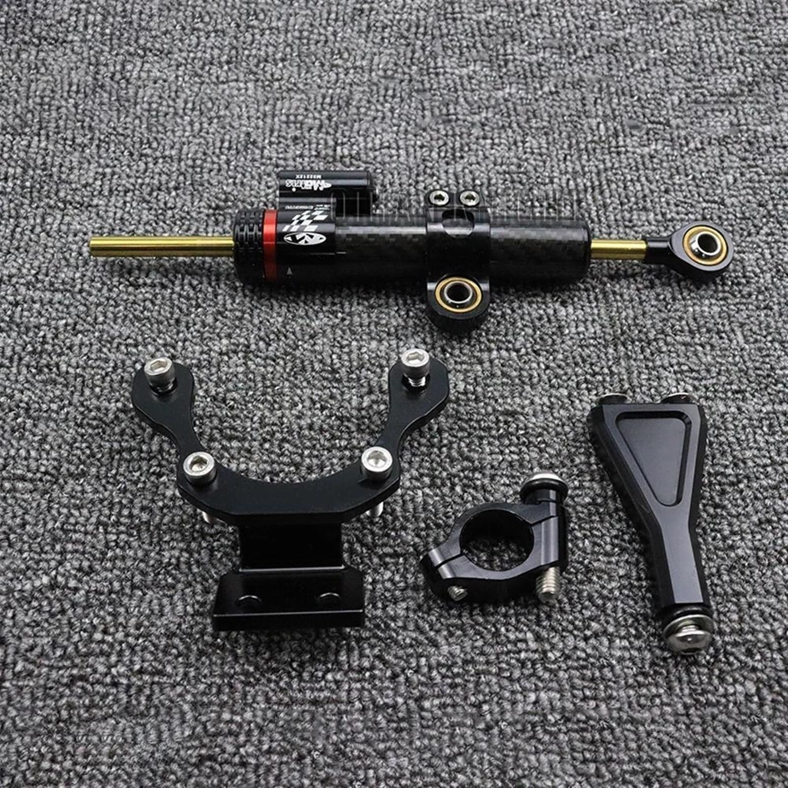 Kawasaki Z900 2021-2023 Steering Damper Mount Bracket - Motorcycle Stabilizer Mounting Kit for Improved Handling (Size A) | Perfect for Track Days and High-Speed Riding