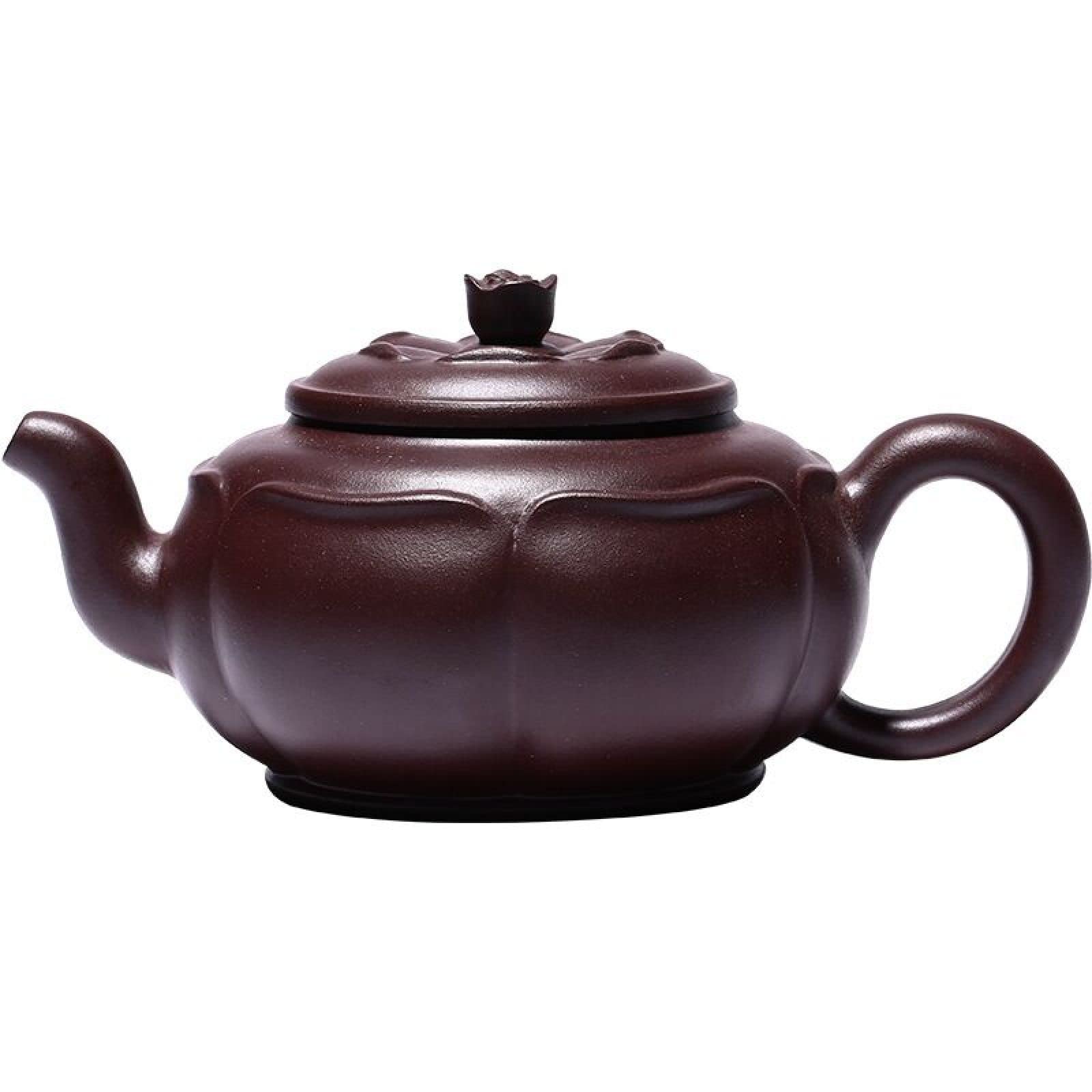 Premium 200ml Purple Sand Transparent Kungfu Teapot with Lotus Flower Design - Perfect for Chinese Tea Ceremonies, Home Decor & Gift Giving