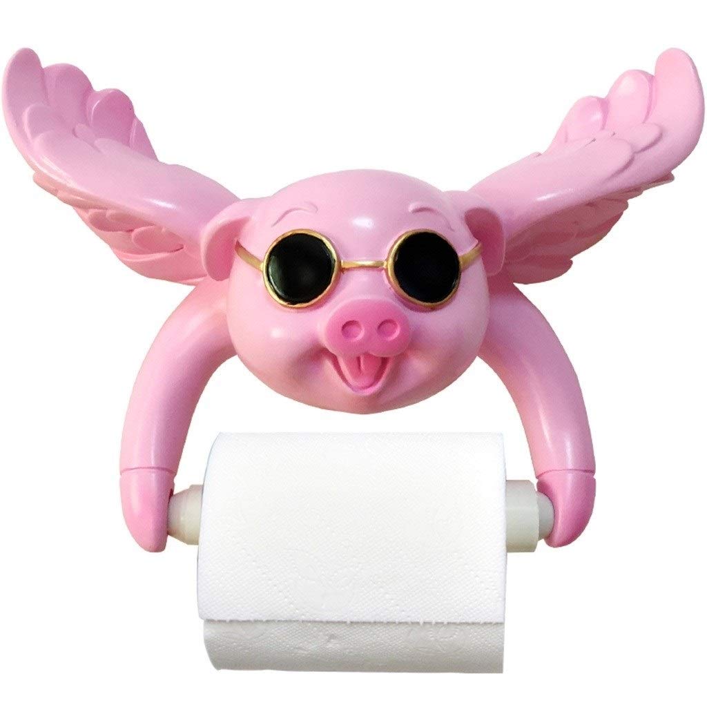 Nordic Toilet Paper Holder - Modern Bathroom & Kitchen Paper Towel Rack, No-Drill Wall Mount Shelf, 22.5x12x17cm (Color D) - Perfect for Small Spaces, Apartments & RV Bathrooms