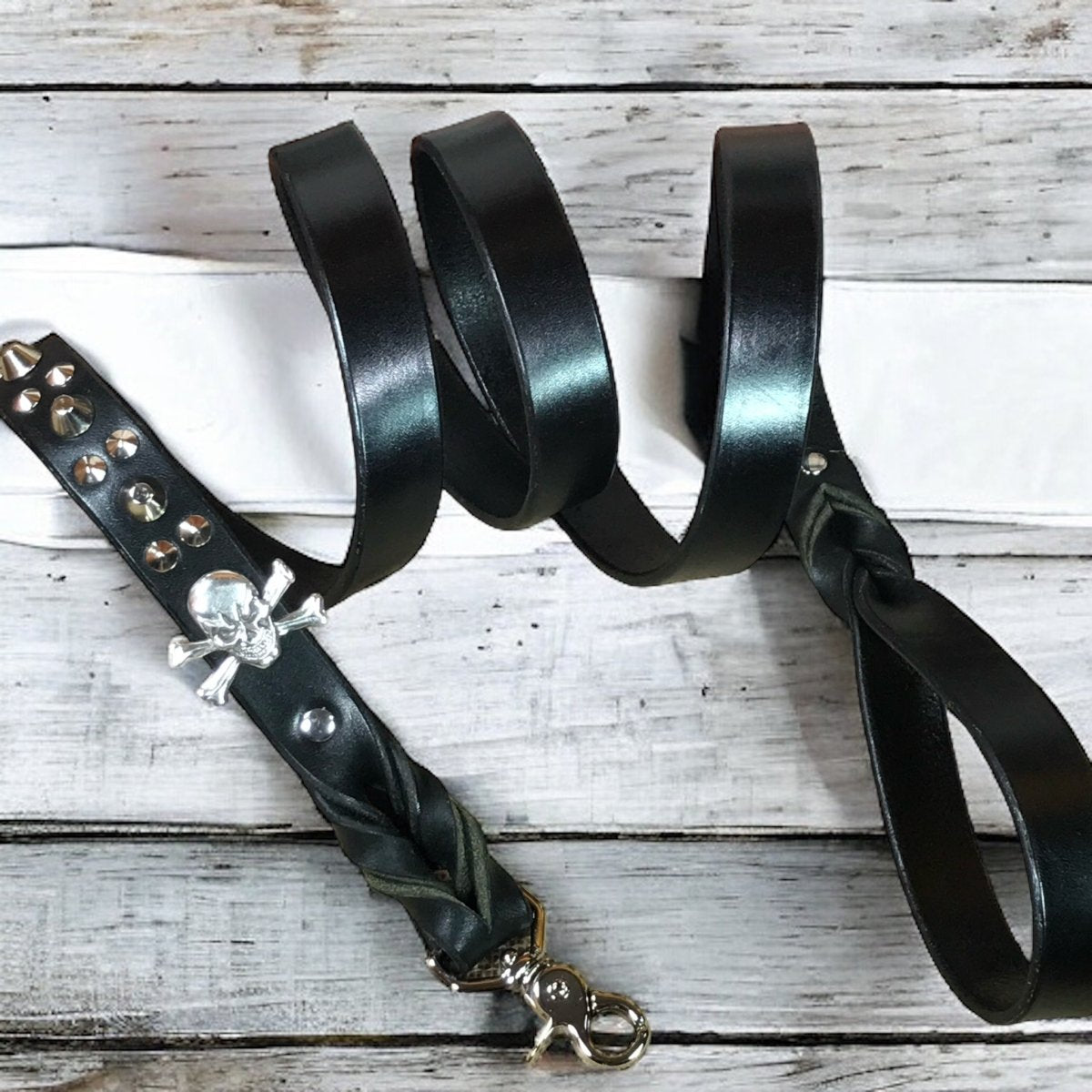 Premium Calipso Leather Dog Collar - Adjustable, Durable & Stylish Pet Collar for Small Medium Large Dogs - Perfect for Daily Walks, Training & Outdoor Adventures