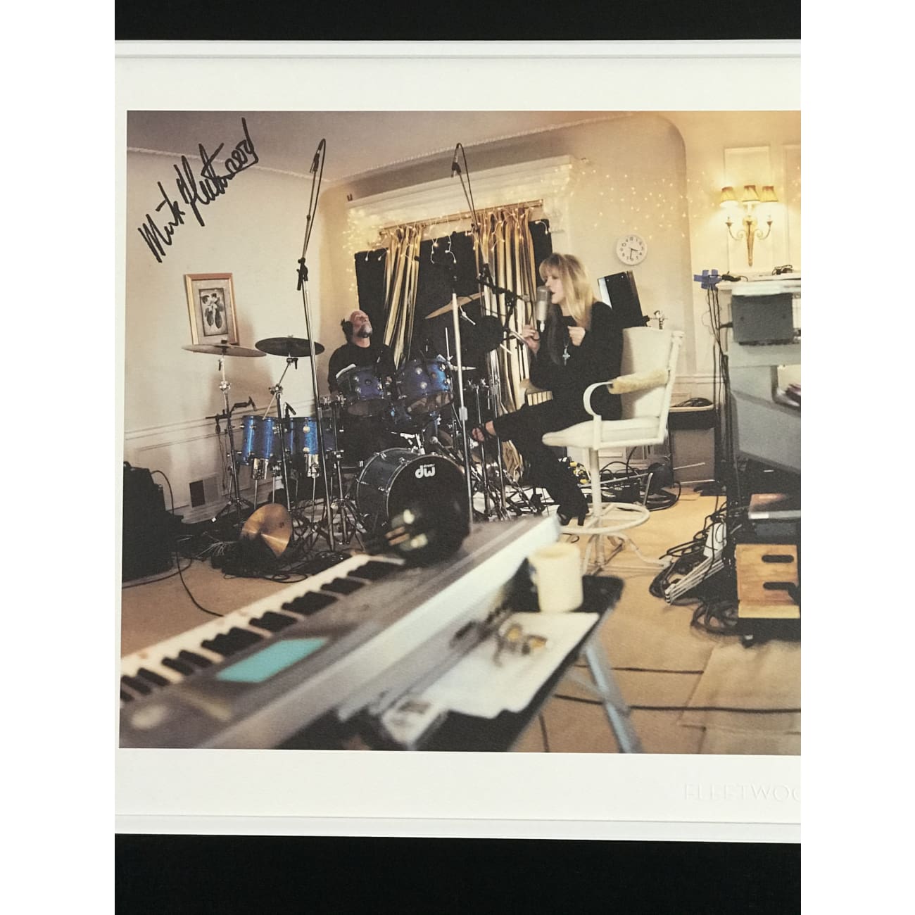 Rare Fleetwood Mac Signed Lithograph - Authenticated by BAS LOA (Buckingham, Fleetwood, McVie, Nicks) - Perfect for Music Memorabilia Collectors & Rock Decor