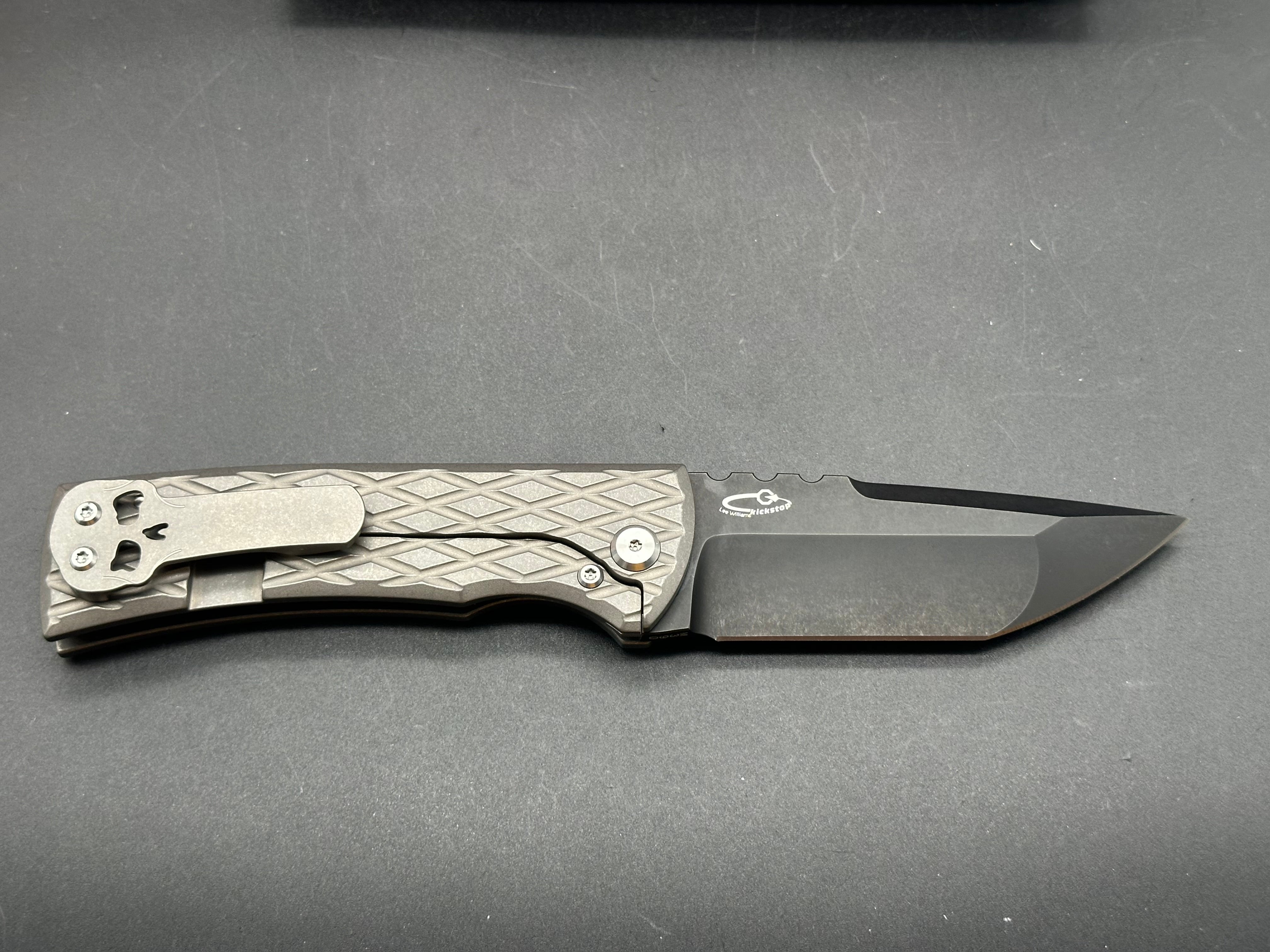 Chaves Redencion 229 Kickstop Tanto Knife - Diamond Frag Pattern, Fanatic Edge - Tactical EDC, Outdoor Survival, and Everyday Carry