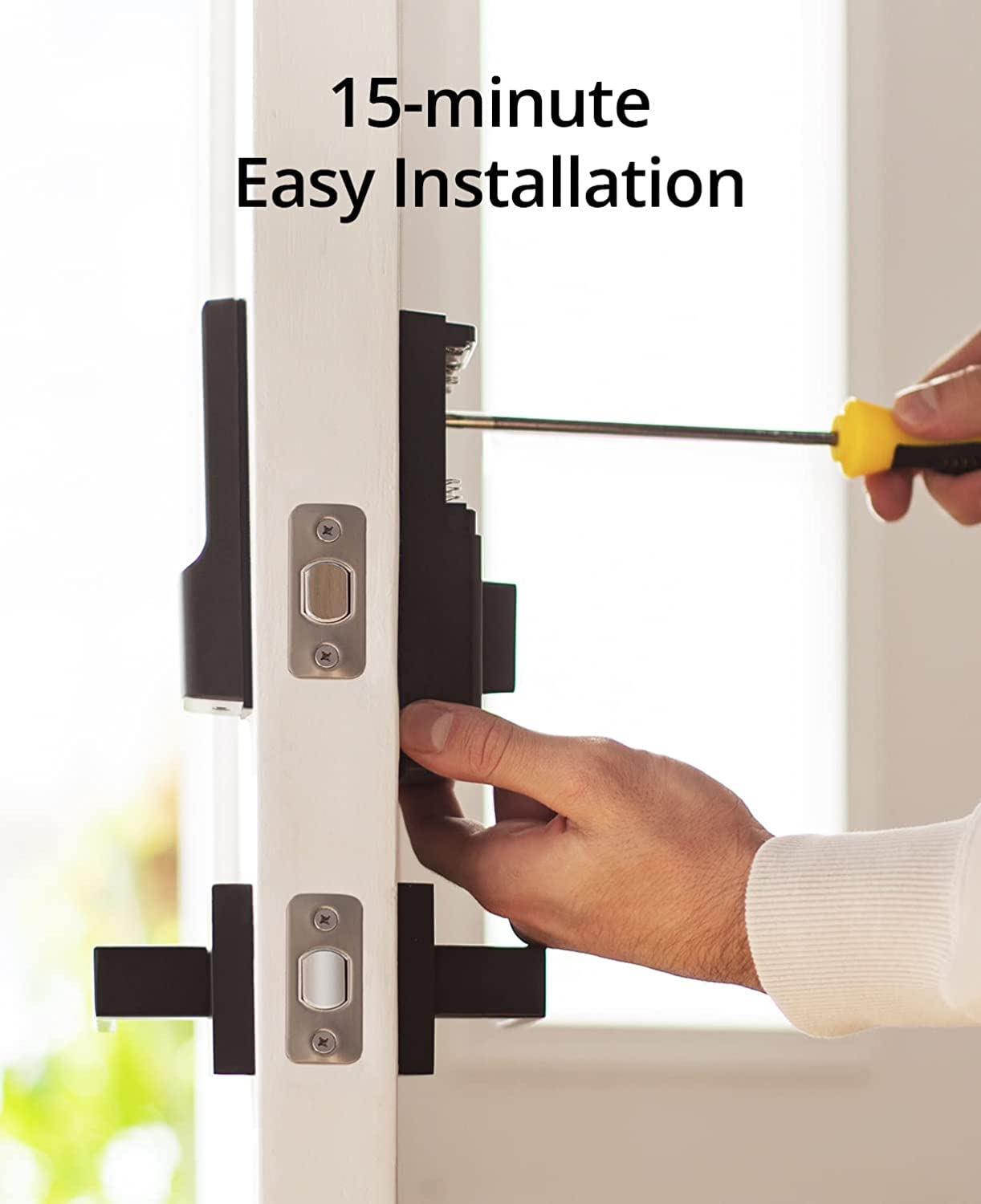 eufy Security Smart Lock C210 - Keyless Entry WiFi Deadbolt with Touchscreen Keypad & App Control | No Bridge Needed | Easy DIY Installation | Includes 4 AA Batteries | Perfect for Home Security & Smart Access