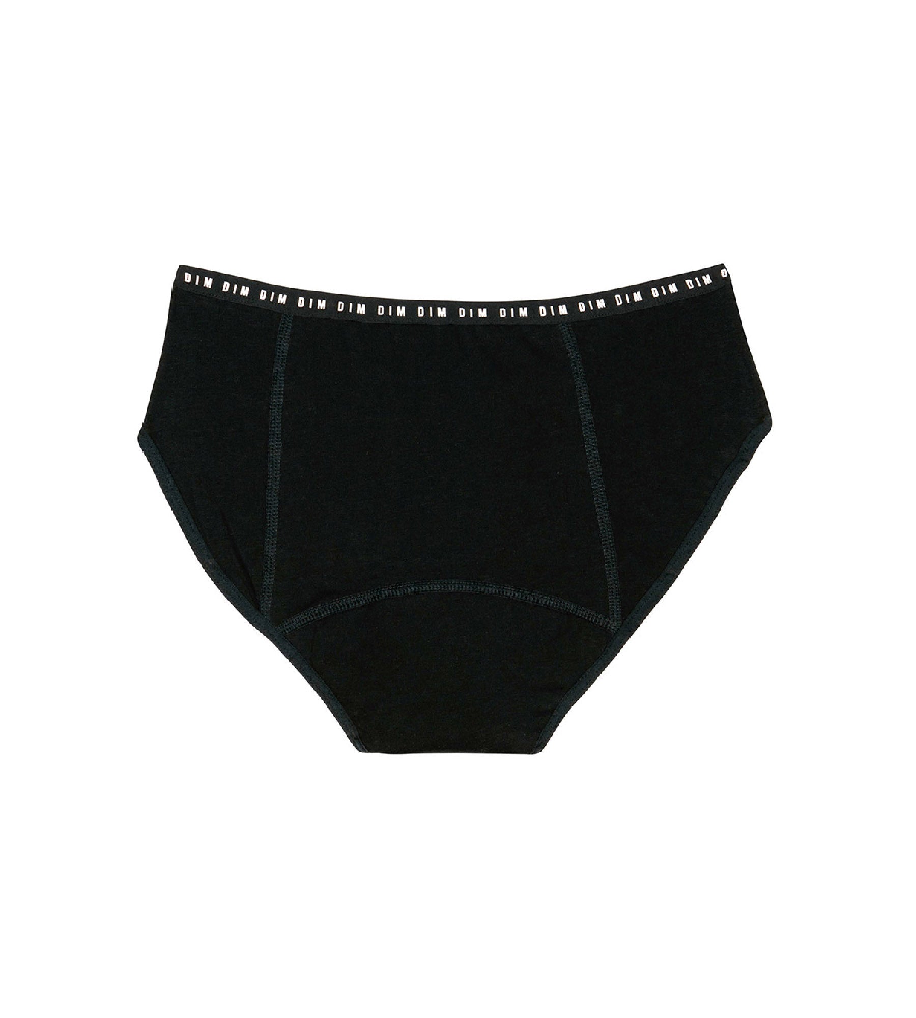 Organic Cotton Black Medium Flow Period Underwear for Girls - Comfortable & Leak-Proof Menstrual Panties - Perfect for School, Sports & Sleep