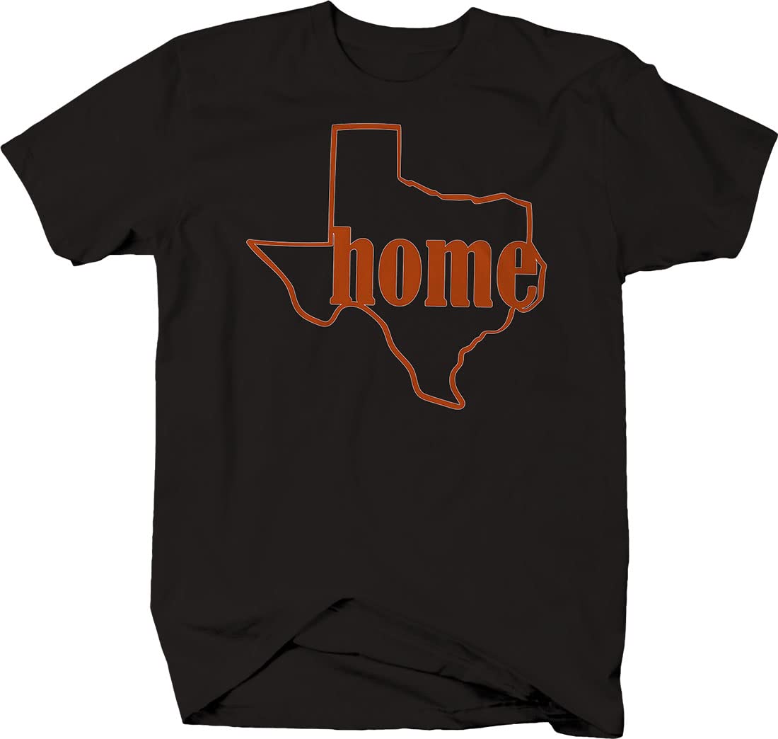 Texas Home T-Shirts for Men - Comfortable Cotton Tees with State Pride - Perfect for Casual Wear, Outdoors & Texas-Themed Events