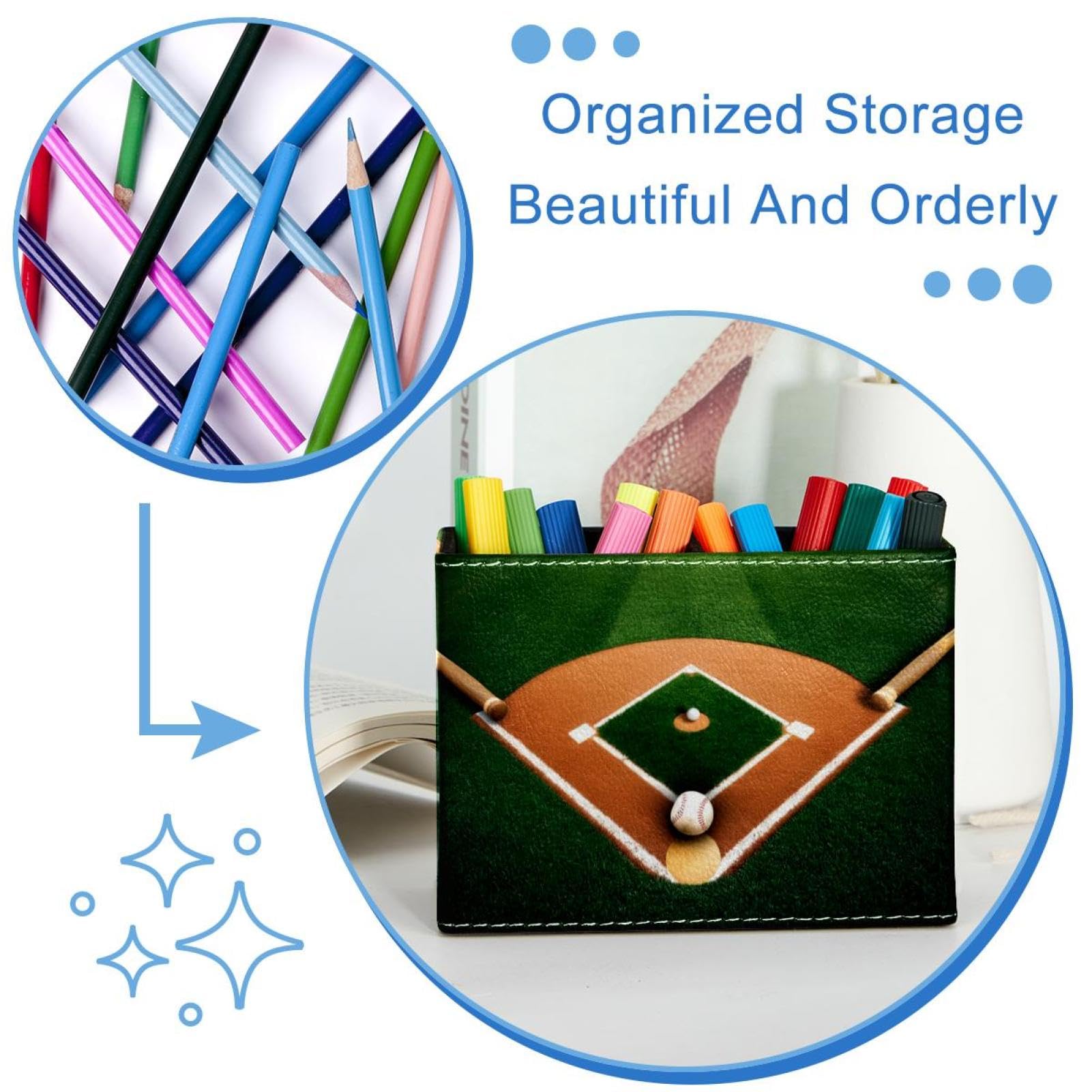 Desk Pen Holder & Pencil Organizer - Stylish Office Supplies for Workstation, Study Table, or Sports Court Shot Glass Display