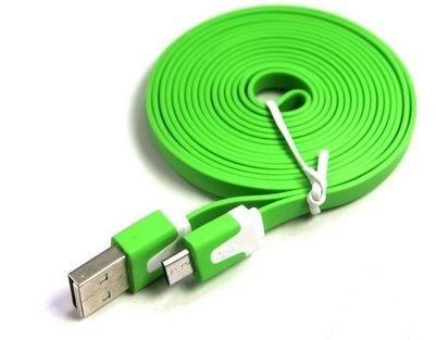 T-Mobile REVVL PLUS 3ft Micro USB Charging Cable - Fast Data Sync & Charging for Phones, Tablets - Compatible with USB Outlet, Car Charger, Computer (Green) - Perfect for Home, Office & Travel Use