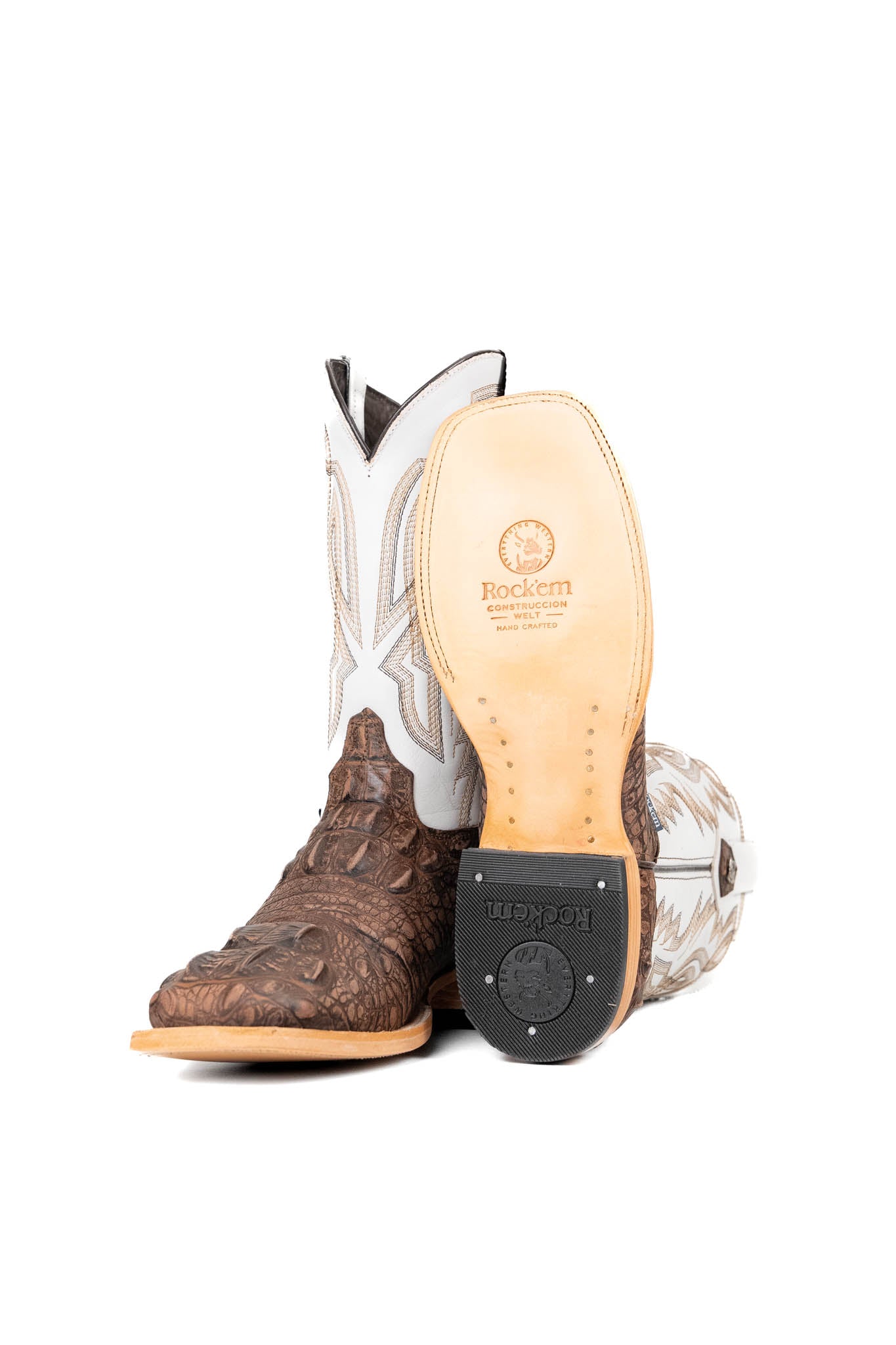 Renegade Giant Alligator Square Toe Cowboy Boots for Men - Western Style Leather Riding Boots with Exotic Skin Texture | Perfect for Rodeo, Country Dancing & Outdoor Adventures