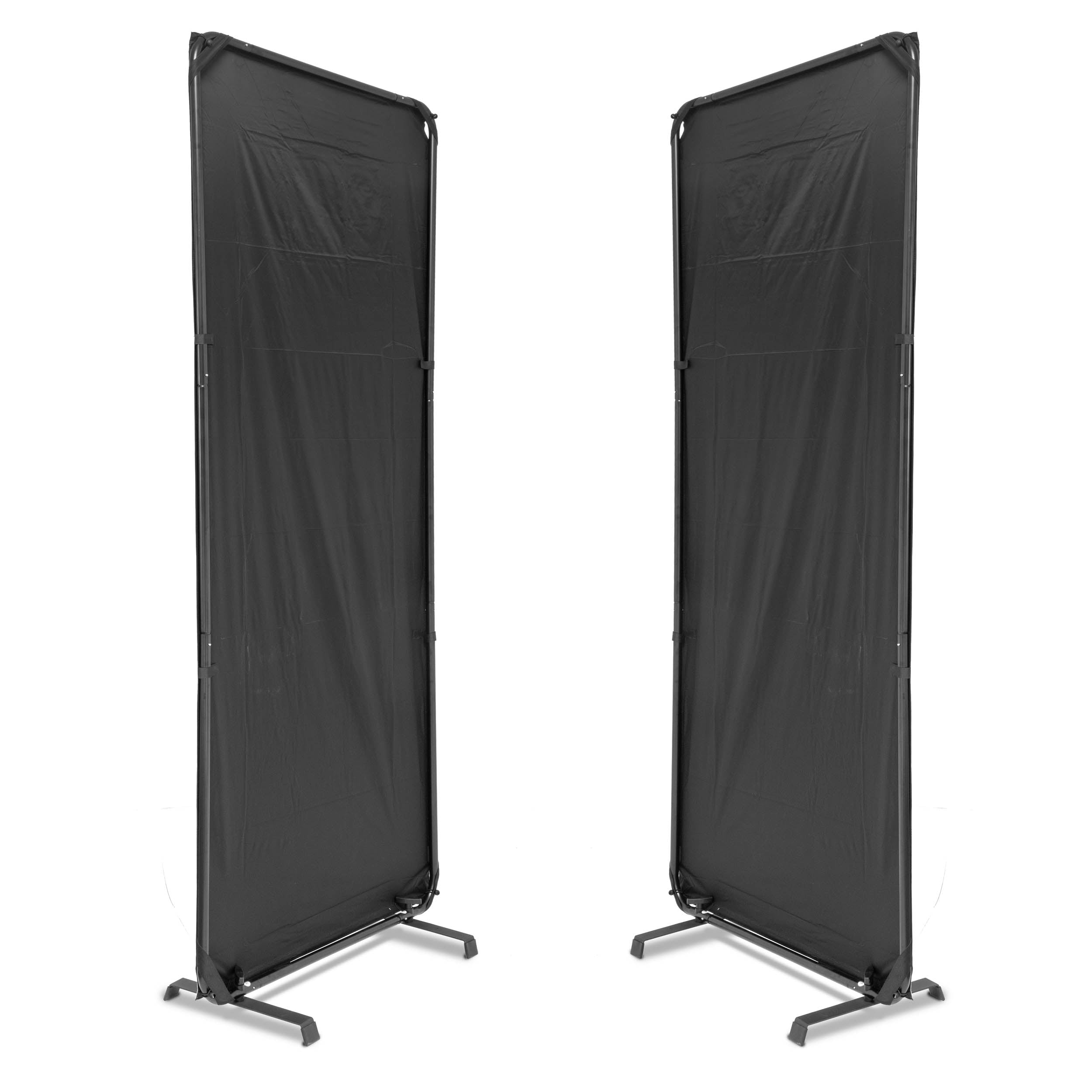 1x2.4m Free Standing Photography Reflector Panels - Reversible Black/White Fabric for Studio Lighting, Portrait Photography & Video Shooting - Professional Light Reflector for Indoor/Outdoor Use