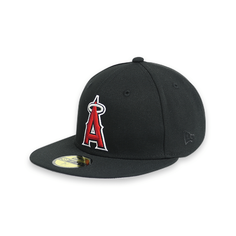 Los Angeles Angels 2002 World Series Black 59FIFTY Fitted Baseball Cap for Men - Official MLB Hat for Sports Fans & Casual Wear