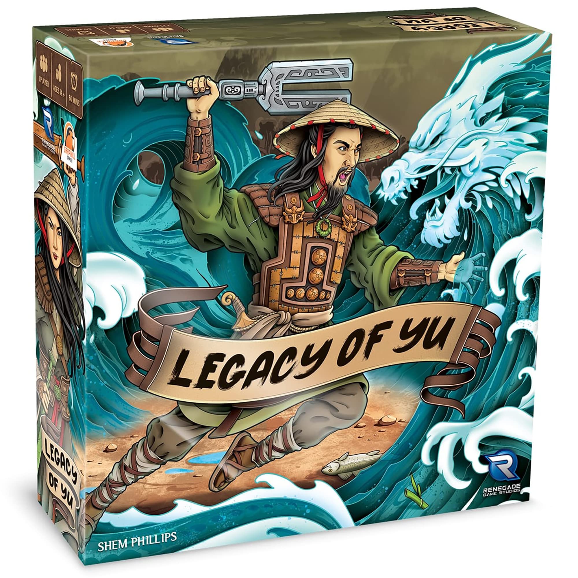 Legacy of Yu - Ancient China Themed Solo Board Game by Garphill Games | Strategy Adventure for 1 Player Ages 14+ | Perfect for Home Game Nights & Solo Gaming Enthusiasts