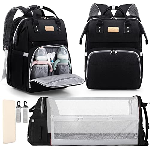 Lexiroman Baby Diaper Backpack with Changing Station - Unisex Travel Essentials for Parents