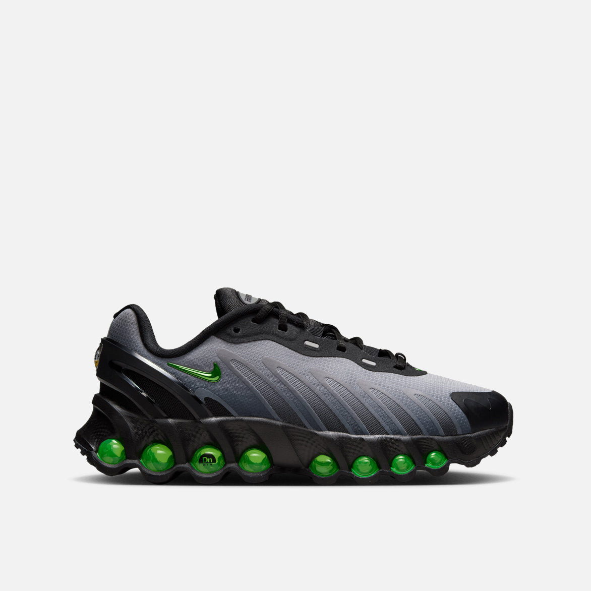 Nike Air Max DN8 (GS) Kids' Running Shoes - Black/Volt/Smoke Grey | Lightweight & Cushioned for School, Sports & Daily Wear