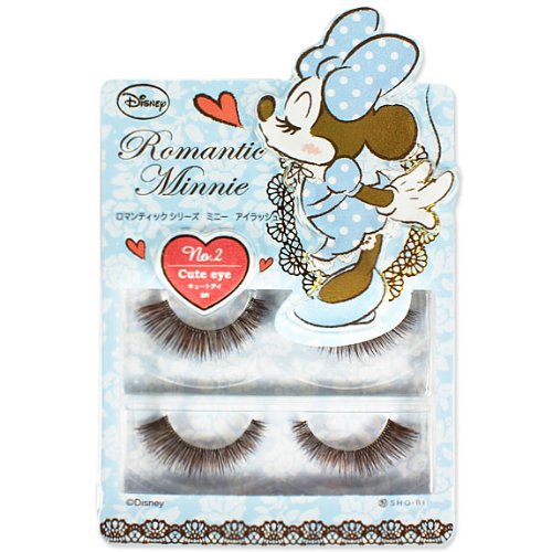 Disney Minnie Mouse Eyelashes - Cute Brown False Lashes for Cosplay, Halloween, and Party Makeup