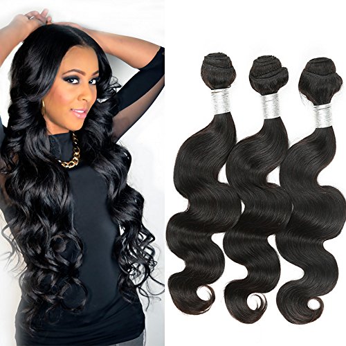 100% Real Virgin Human Hair Extensions - Malaysian Body Wave 3 Bundles (12/14/16 Inch) 100g Each | Perfect for Daily Styling, Special Occasions & Salon Quality Looks