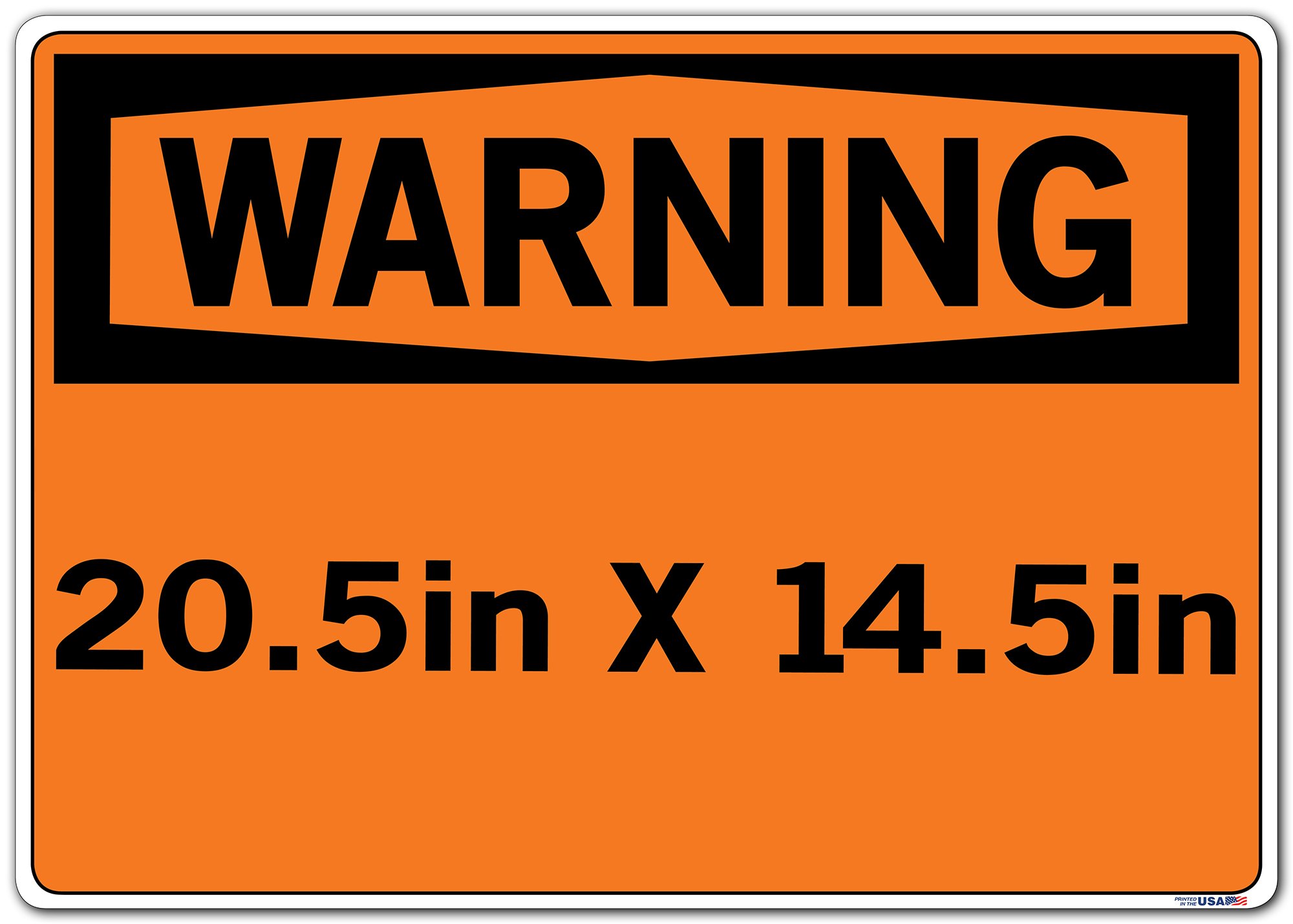Vestil SI-W-08-E-LB-011-S Hot/Caution Warning Label - Durable Vinyl Safety Sign (20.5