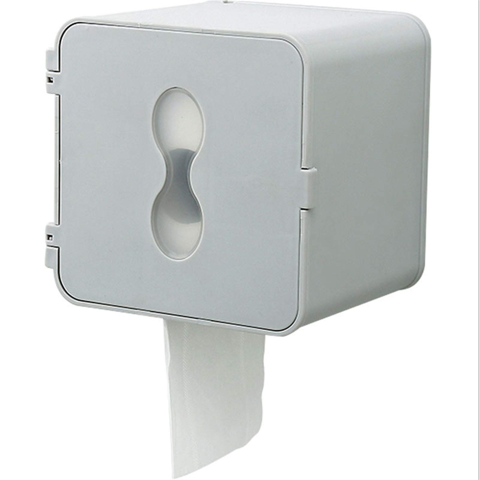 Wall-Mounted Toilet Paper Holder - Waterproof Bathroom Tissue Storage Shelf, No-Drill Punch-Free Rack for Toilet Paper Rolls (Perfect for Small Bathrooms, RVs & Powder Rooms)