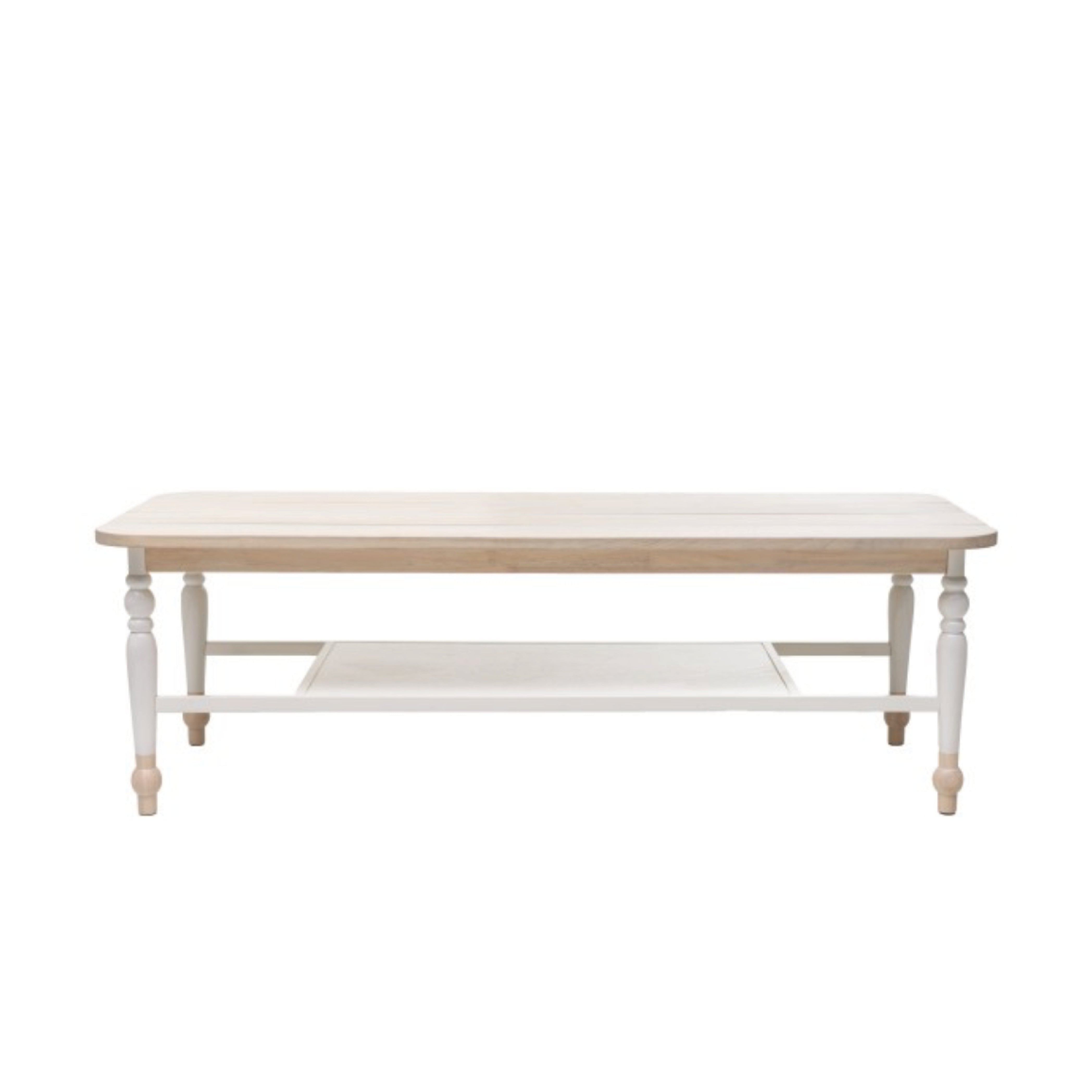 Modern Philos Plank Coffee Table - Solid Wood Living Room Furniture for Home Decor, Office & Lounge Use