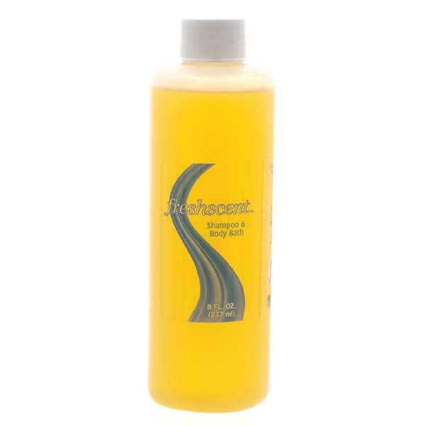 8 oz Freshscent Shampoo & Body Wash (Pack of 36) - Gentle Cleansing for All Hair & Skin Types | Perfect for Hotels, Gyms & Travel