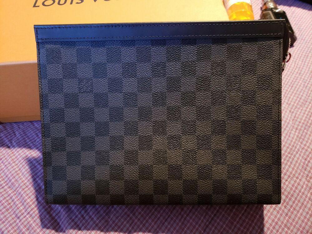 LV Pochette Voyage MM Damier Graphite Canvas Crossbody Bag - Luxury Travel Essentials for Women | Perfect for Business Trips, Date Nights & Daily Use