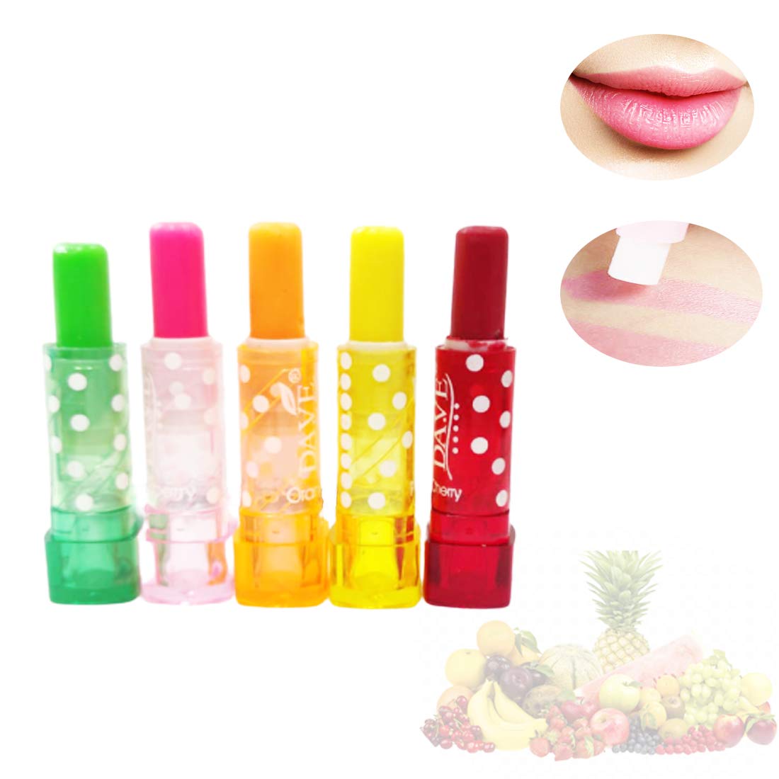 DA.VE New Trending Lip Balm Set of 10 (10g Each) - Moisturizing & Nourishing Lip Care for Dry Lips | Variety Pack with 10 Colors | Perfect for Daily Use, Gifts & Travel