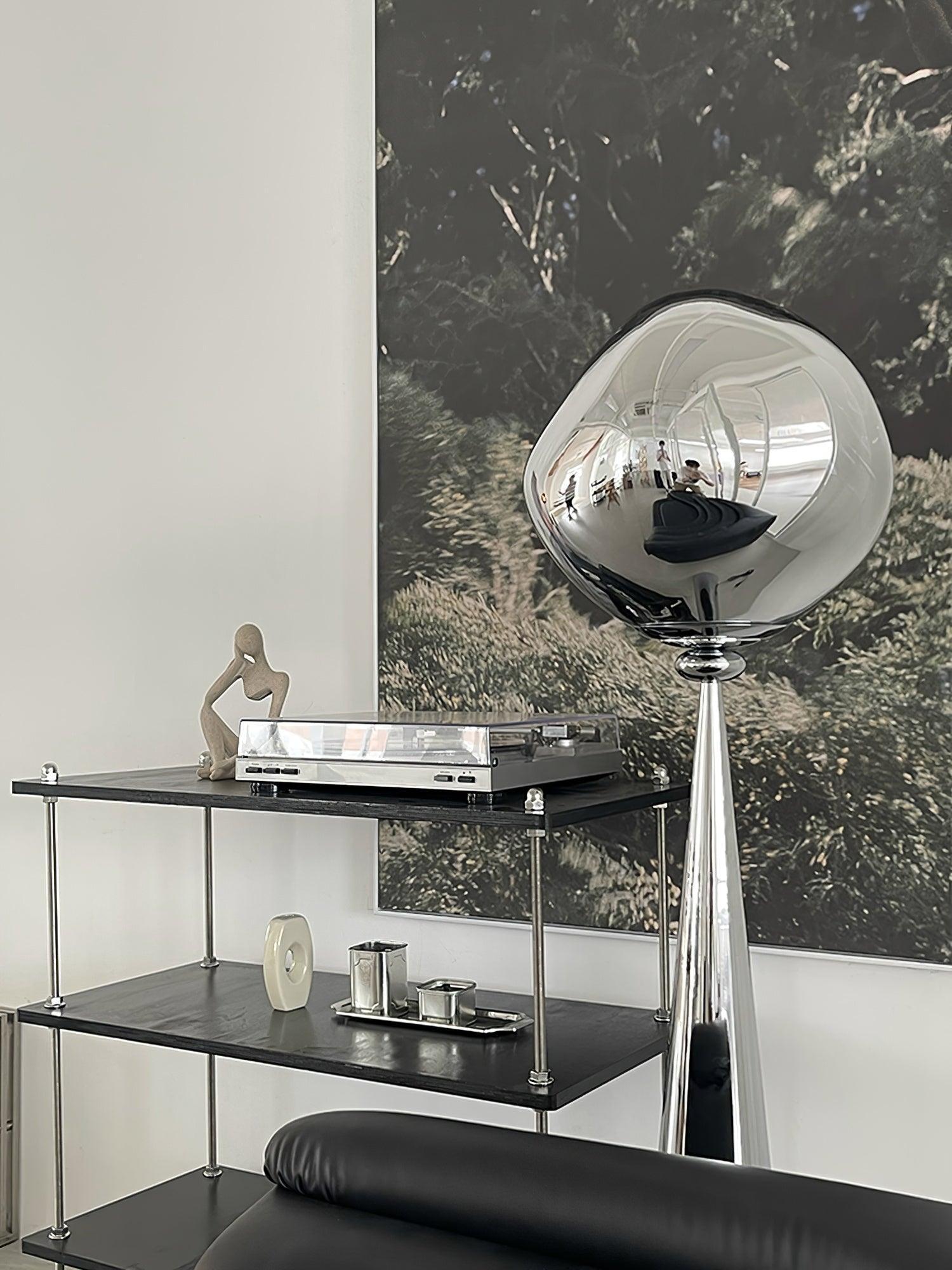 Modern Cone Lava Floor Lamp - 3D Printed Volcanic Rock Design LED Light for Living Room, Bedroom & Office Decor - Perfect for Creating Ambient Lighting in Home or Workspace