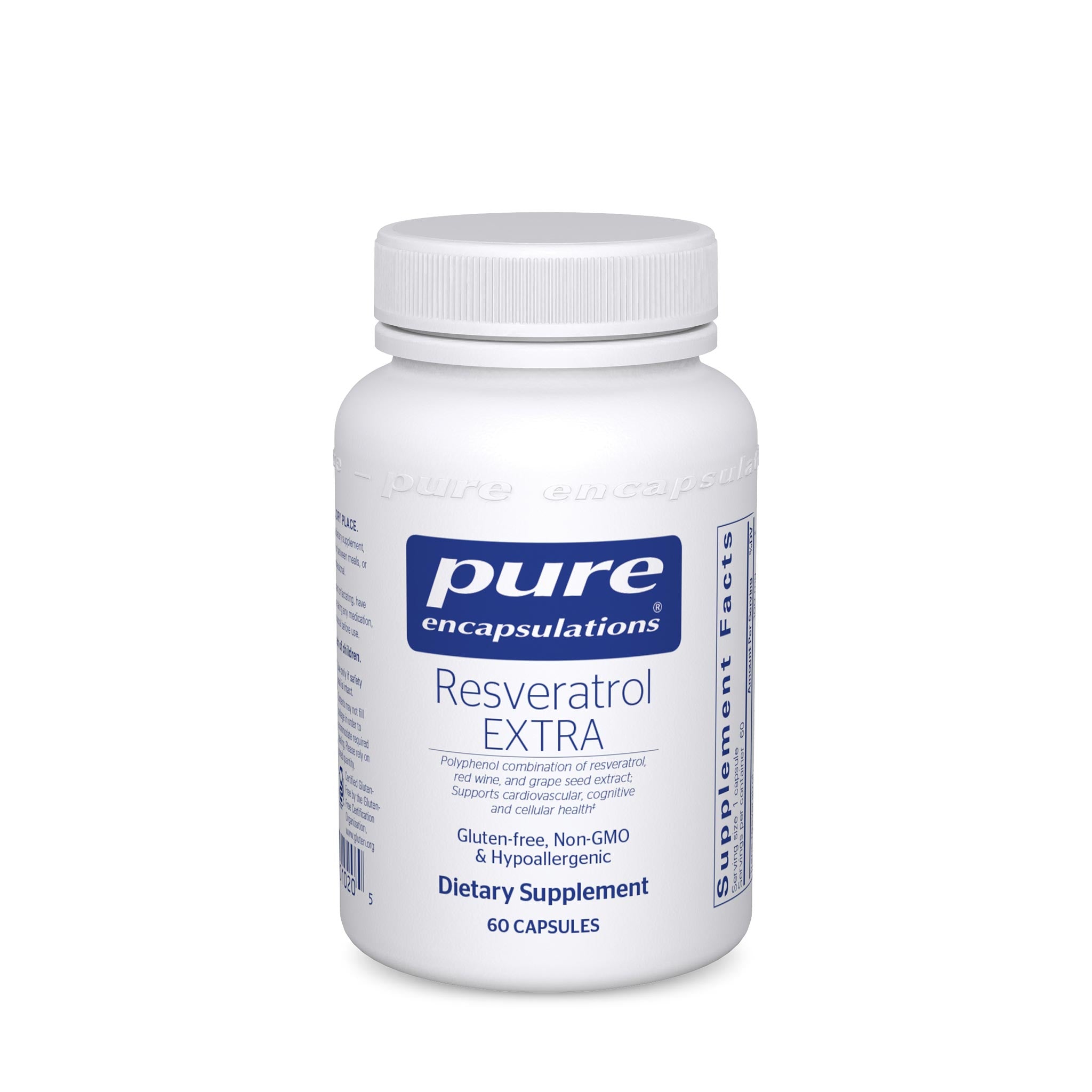 Pure Encapsulations Resveratrol EXTRA 100mg - Premium Antioxidant Supplement for Heart & Brain Health - Supports Cellular Longevity & Healthy Aging - Perfect for Daily Wellness Routine & Anti-Aging Regimen