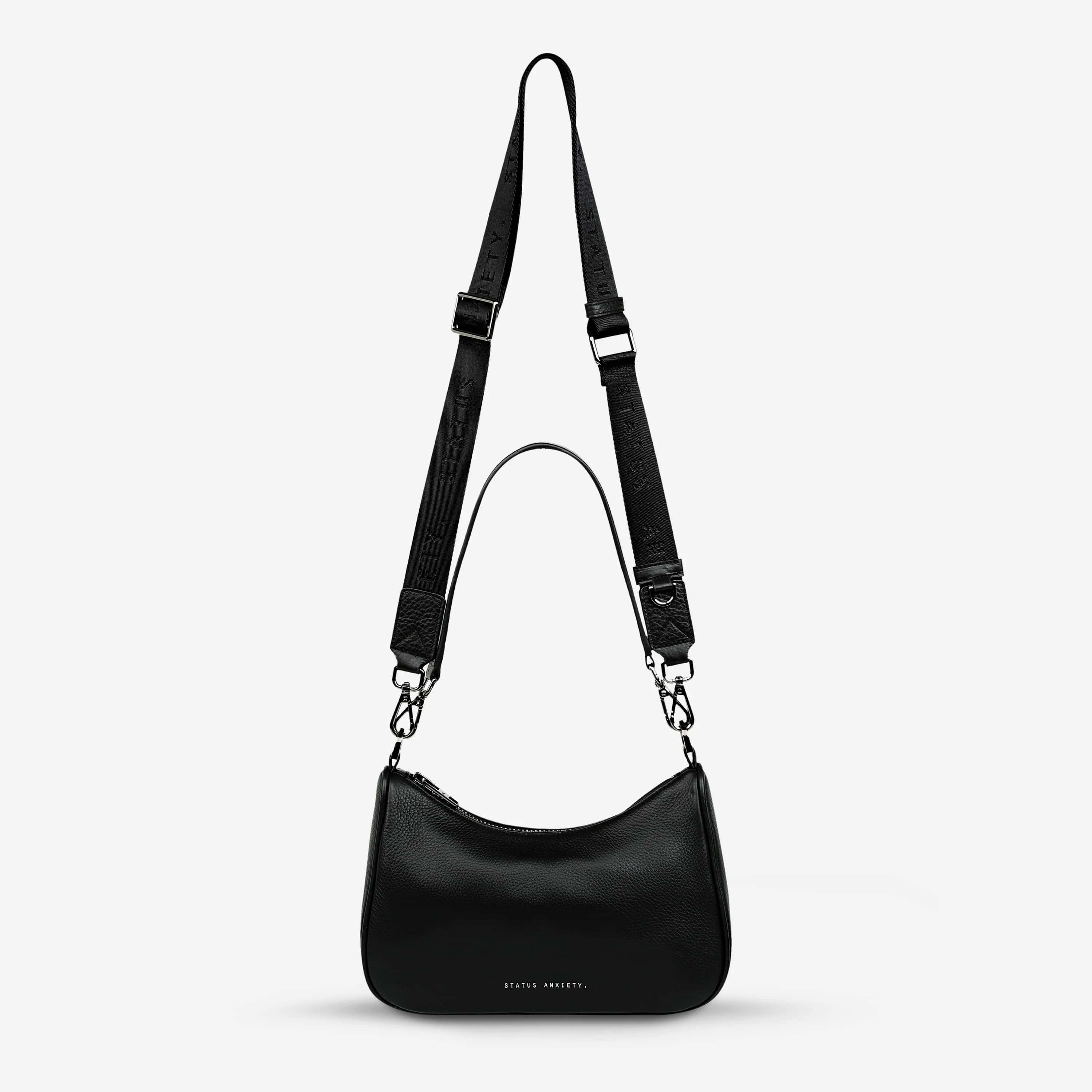 Status Anxiety Look Both Ways Bag - Stylish Black Crossbody Purse for Women | Perfect for Work, Travel & Everyday Use