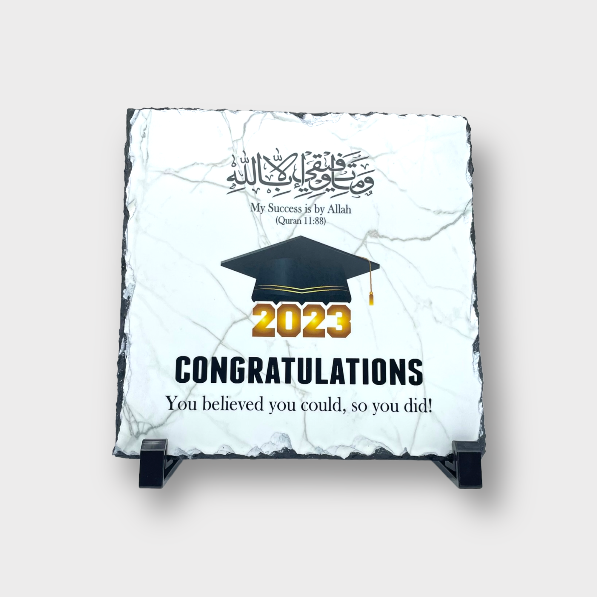Graduation Slate Board - Personalized Chalkboard Sign for Graduation Photos, Parties & Decor - Perfect for High School & College Graduation Celebrations