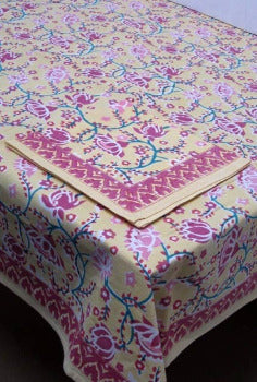 Premium Kunjal Tablecloth 60x120 Inches - Waterproof & Stain-Resistant Polyester Fabric - Perfect for Dining Tables, Parties, and Outdoor Events