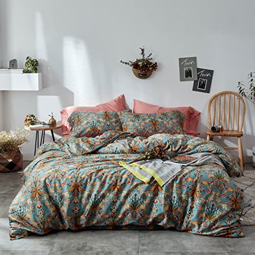 01 - Vintage Floral-peacock Blue