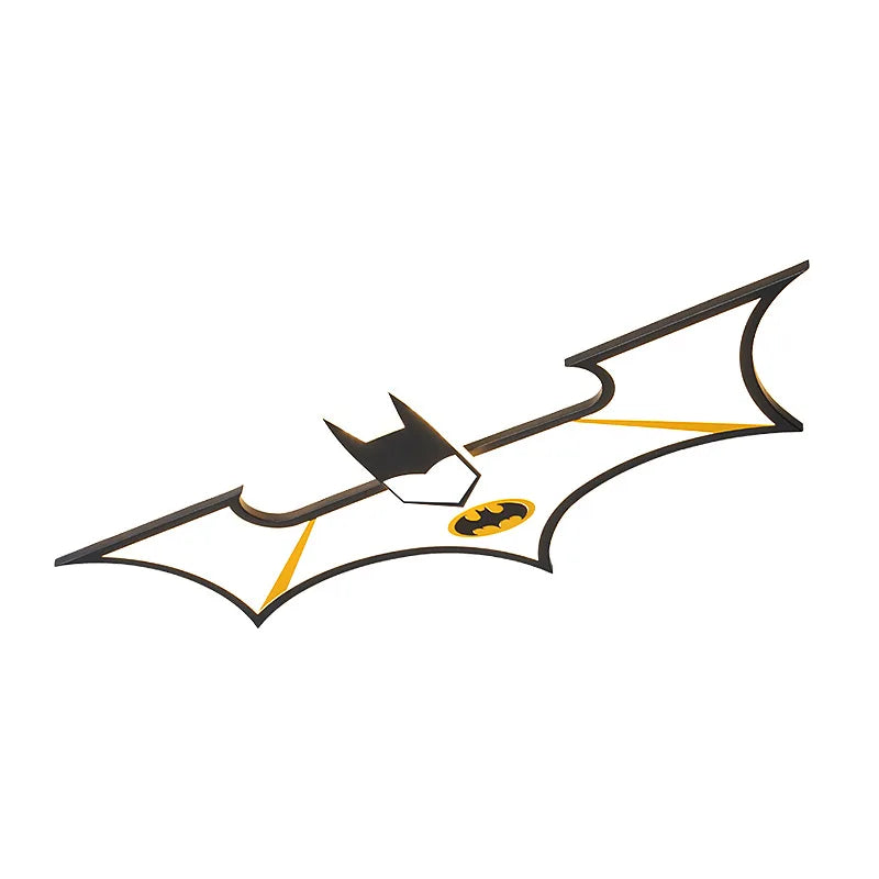 Batman Themed LED Ceiling Light for Boys Bedroom - Superhero Night Light for Kids Room Decor & Play Area