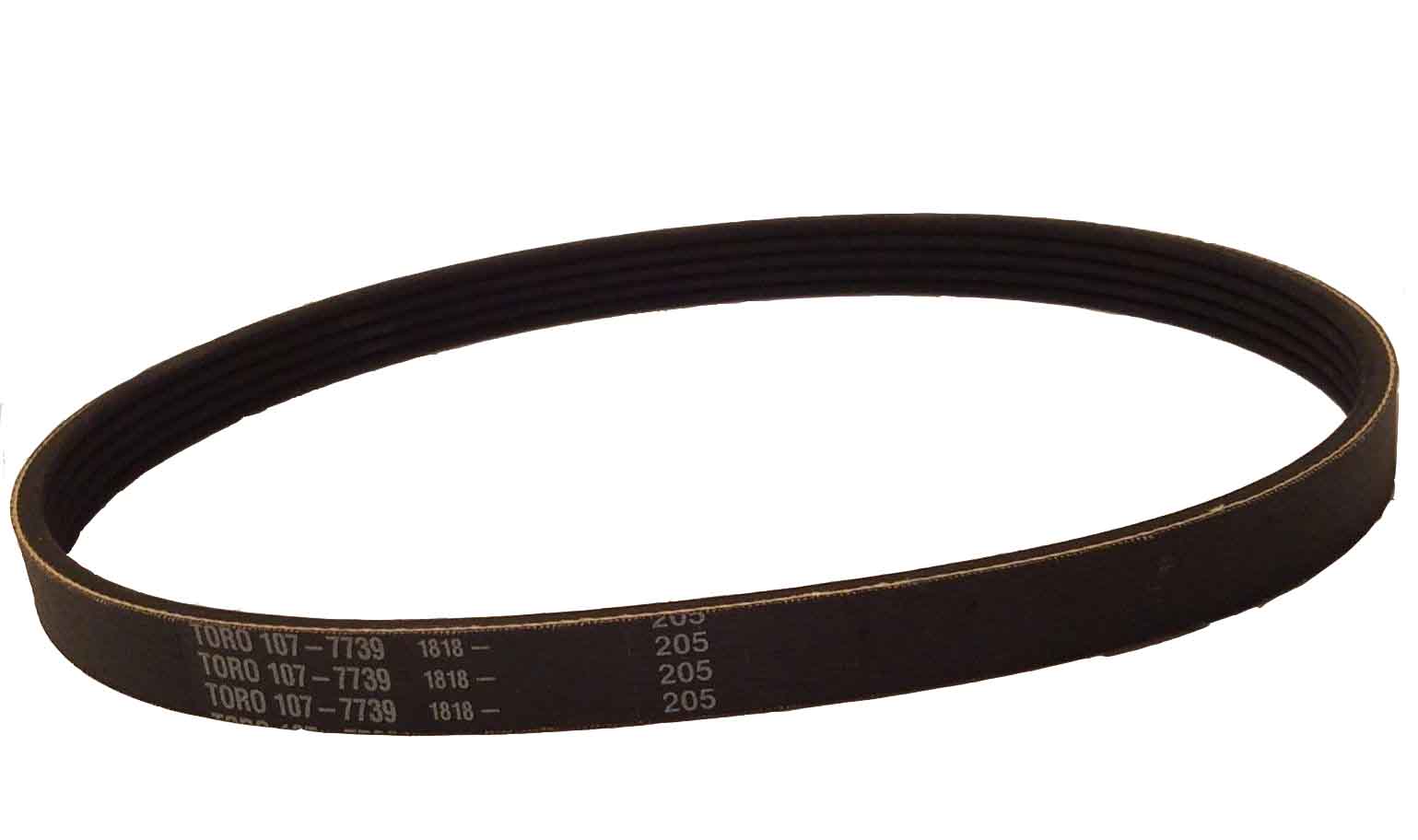 Toro 107 7739 Replacement Poly V Belt for Lawn Mowers & Tractors - Durable Drive Belt for Outdoor Power Equipment Maintenance