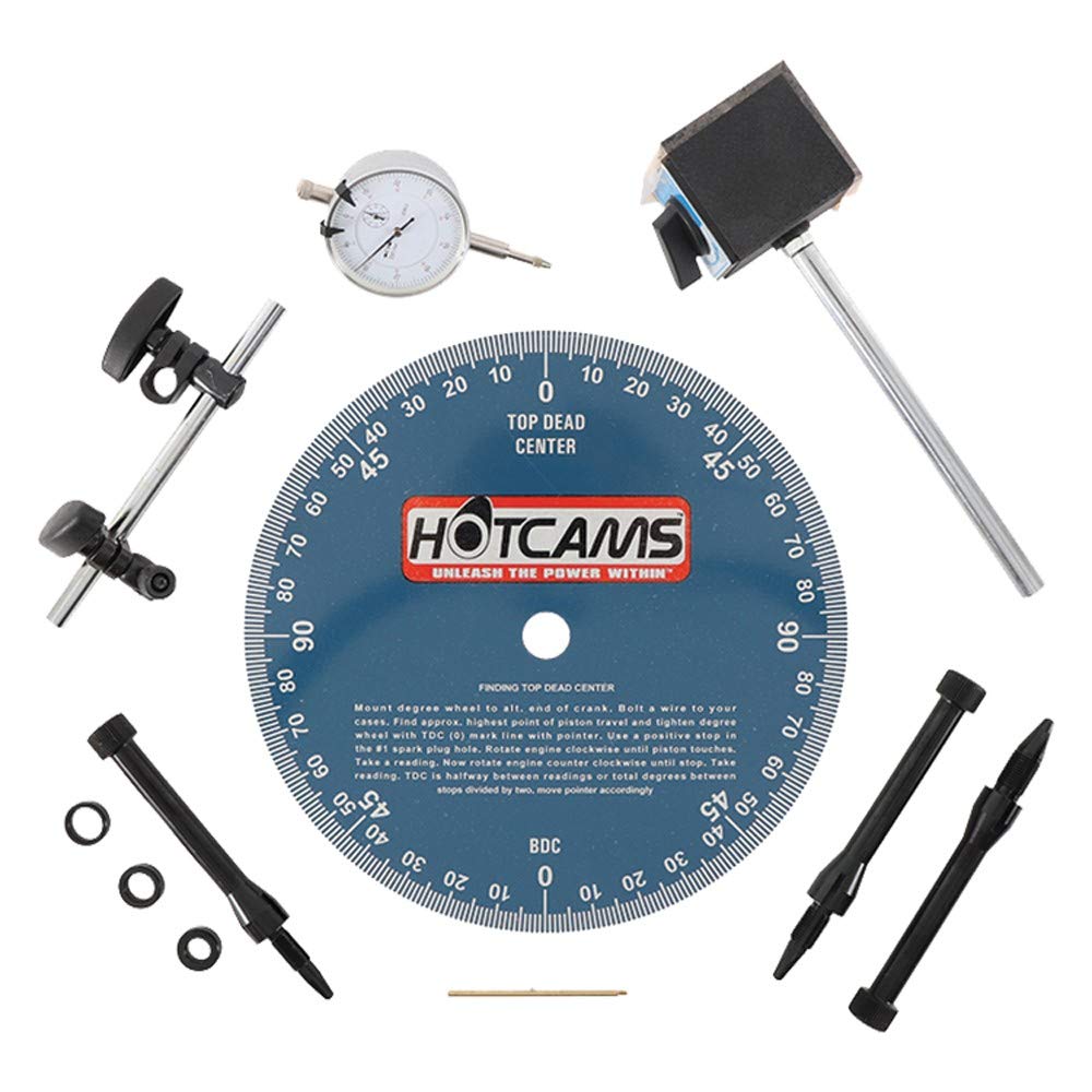 Hot Cams CIK-001-M Camshaft Installation Kit for Harley Davidson & Indian Motorcycles - Complete Timing Tool Set for Engine Rebuild & Performance Upgrades