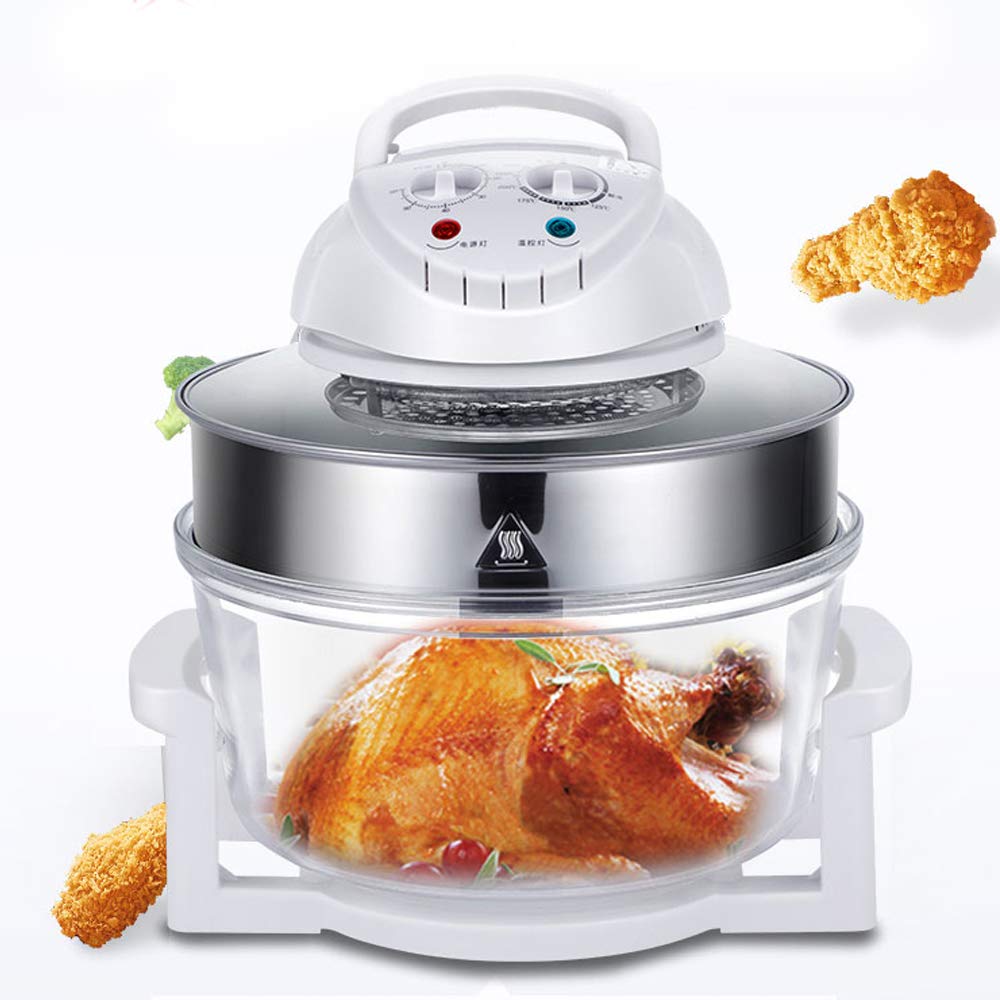 LOYALHEARTDY 12L Glass Air Fryer Oven - Turbo Convection Countertop Cooker, Healthy Oil-Free Electric Steamer for French Fries, Chips & More | Perfect for Small Kitchens, Dorms & Healthy Cooking