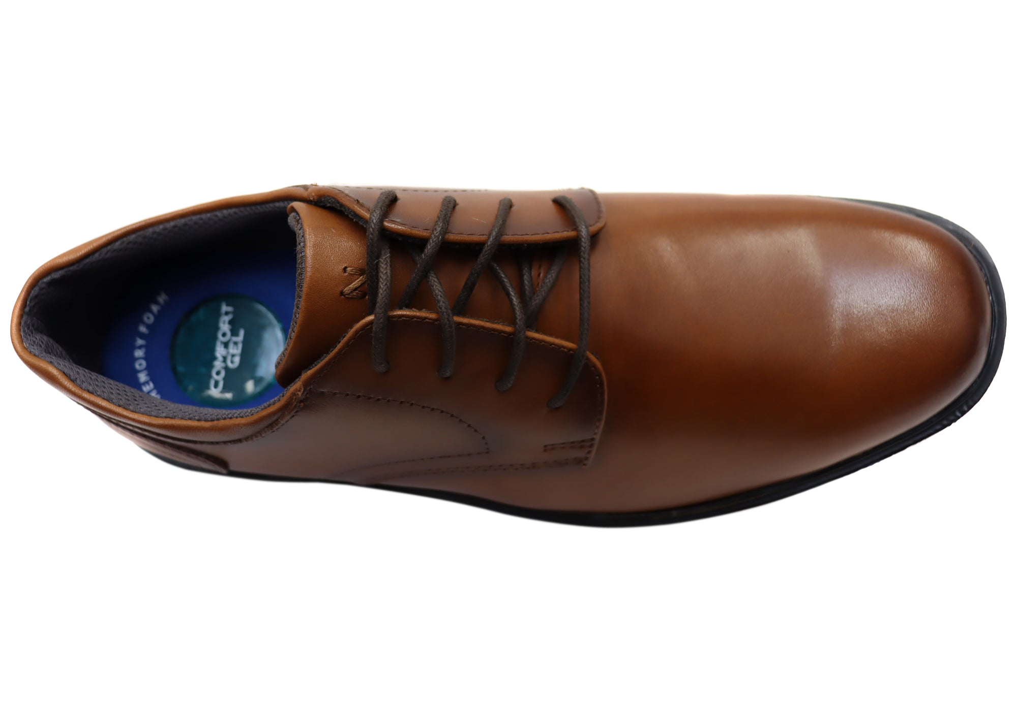 Nunn Bush by Florsheim Men's Kore Pro Plain Toe EE Extra Wide Leather Dress Shoes - Comfortable Business & Formal Wear for Office & Special Occasions