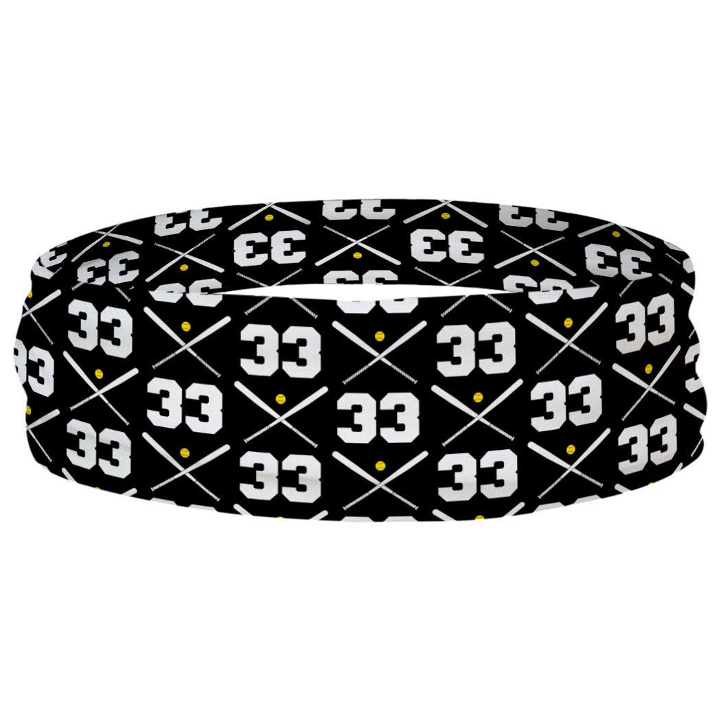 Custom RokBAND Multi-Functional Softball Neck Gaiter & Headband with Team Number | Moisture-Wicking, UV Protection for Outdoor Sports & Training