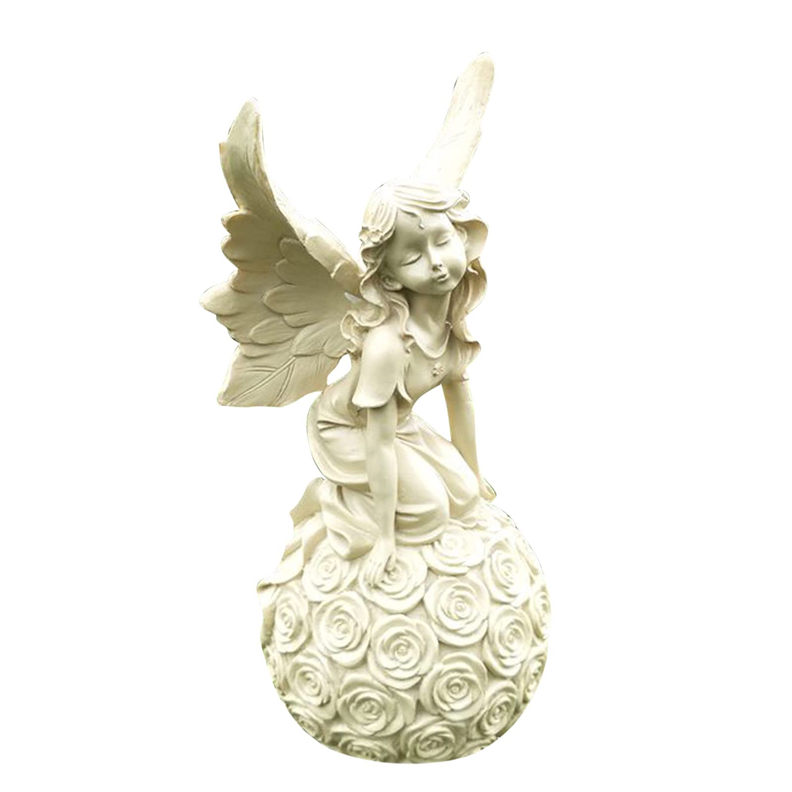 Angel Statue Gift - Purple & Silver Religious Home Decor for Flower Arrangements, Saint Redemption & Memorial Remembrance | Perfect for Altars, Gravesites & Spiritual Spaces